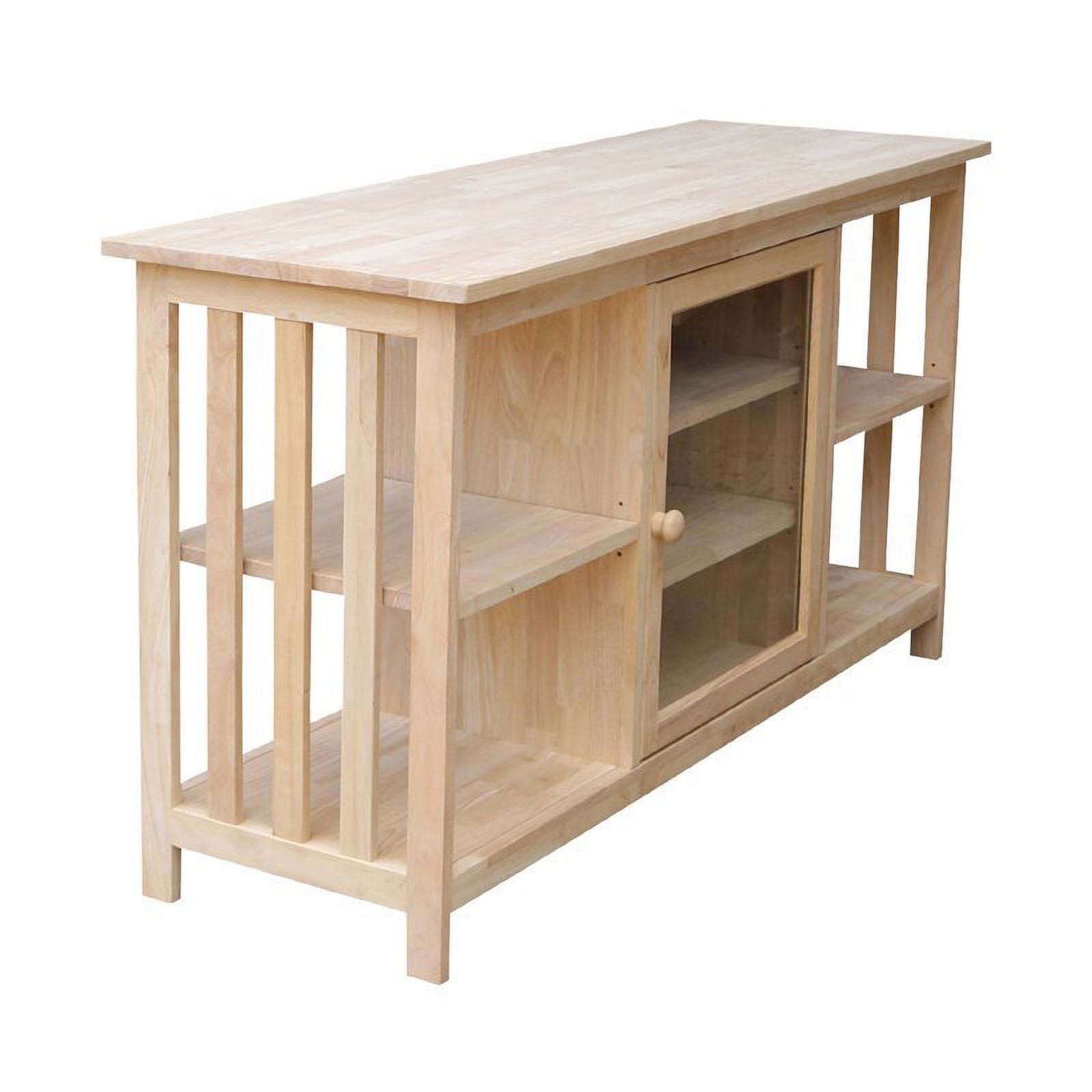 International Concepts Solid Wood Mission Entertainment Stand - Image 14