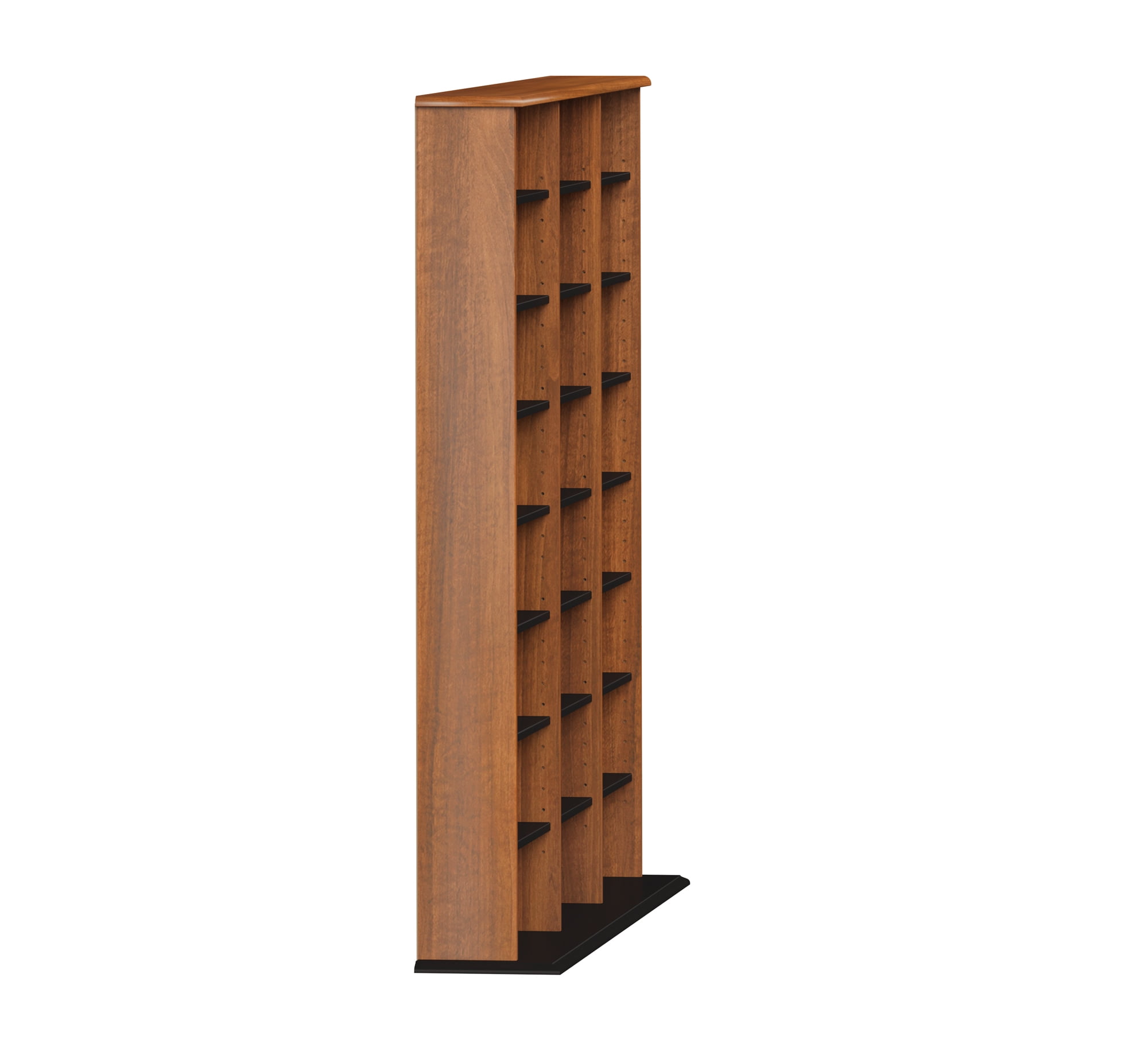 Prepac Triple Width Multimedia Wall Storage, Cherry and Black - Image 13