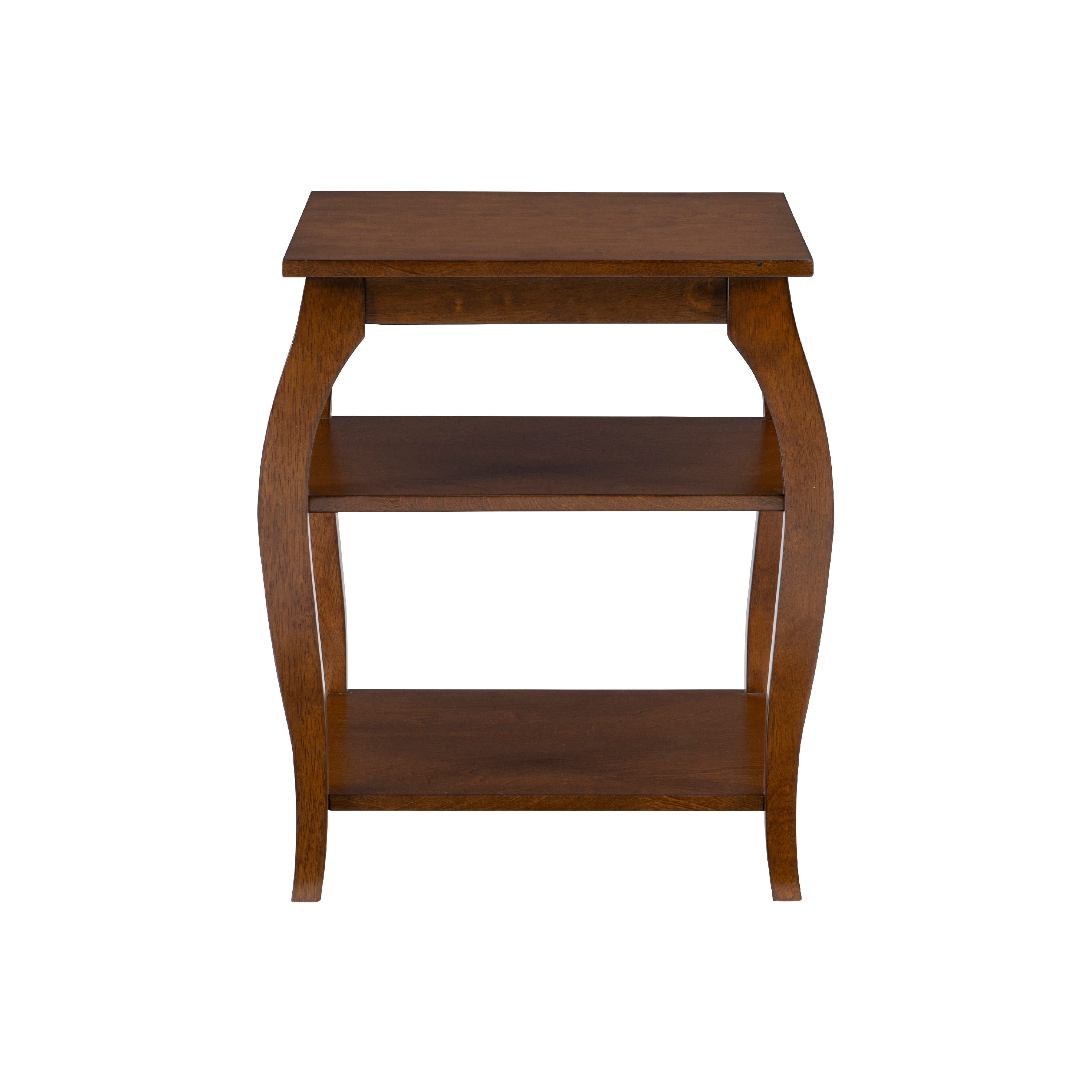 Powell Rellim Indoor Transitional 2- Shelf End Table, Hazelnut - Image 5