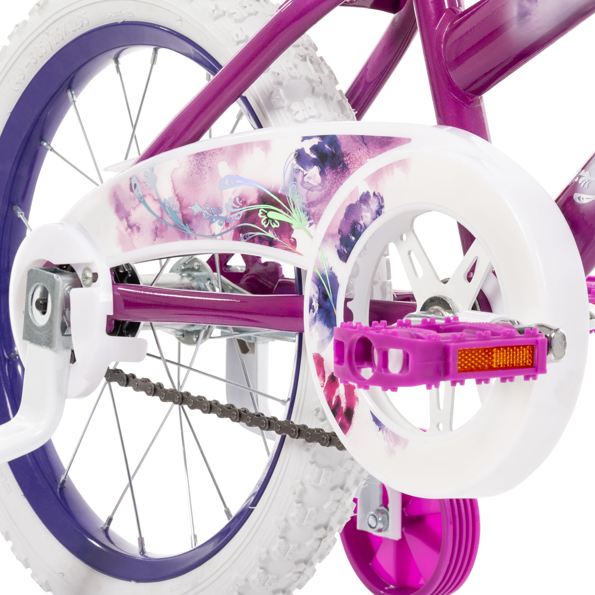 16" Sea Star Kids' Bike from Huffy, Fits Riders 42" - 48", Purple, Child, Girls - Image 4