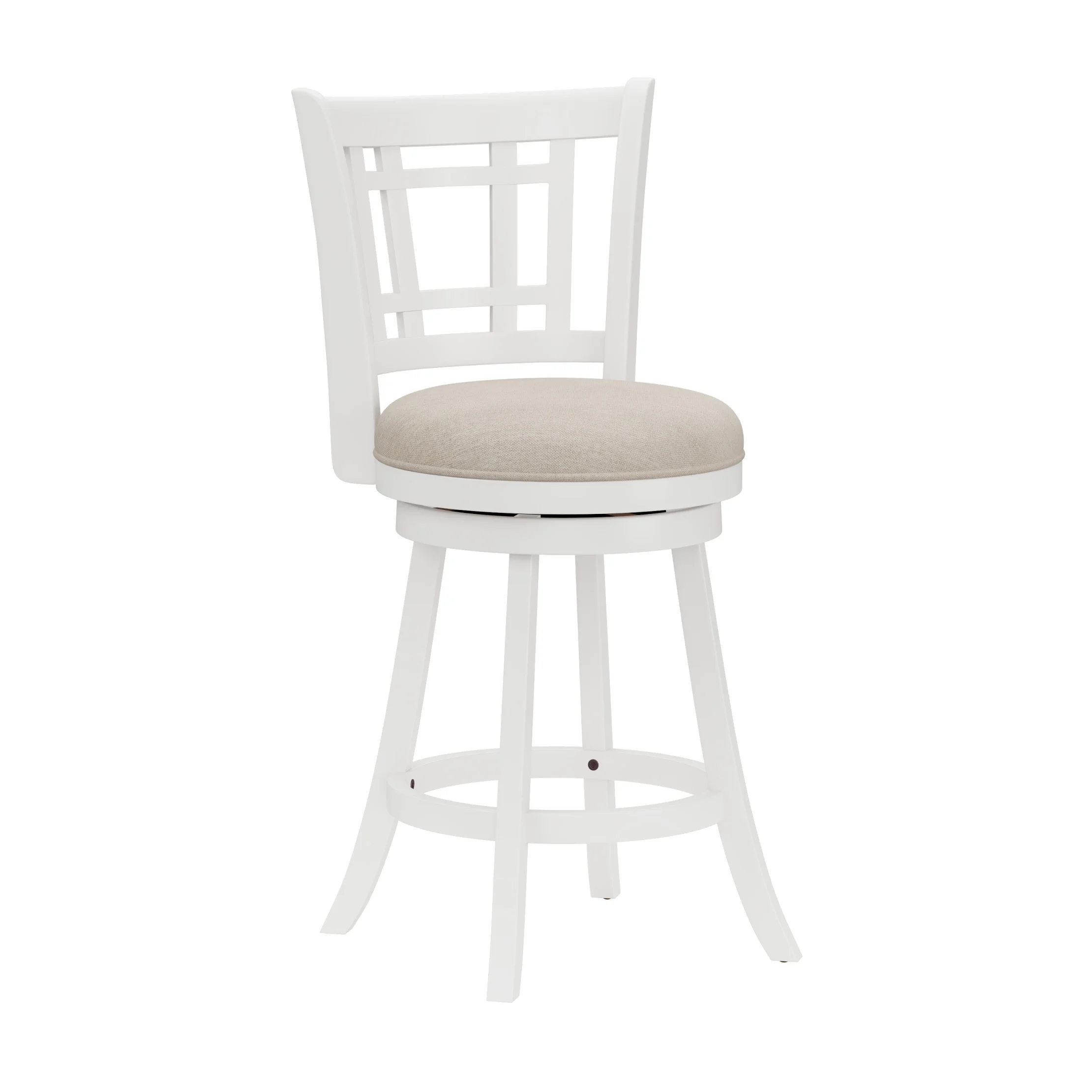 Hillsdale Furniture Fairfox Wood Counter Height Swivel Stool, White - Image 5