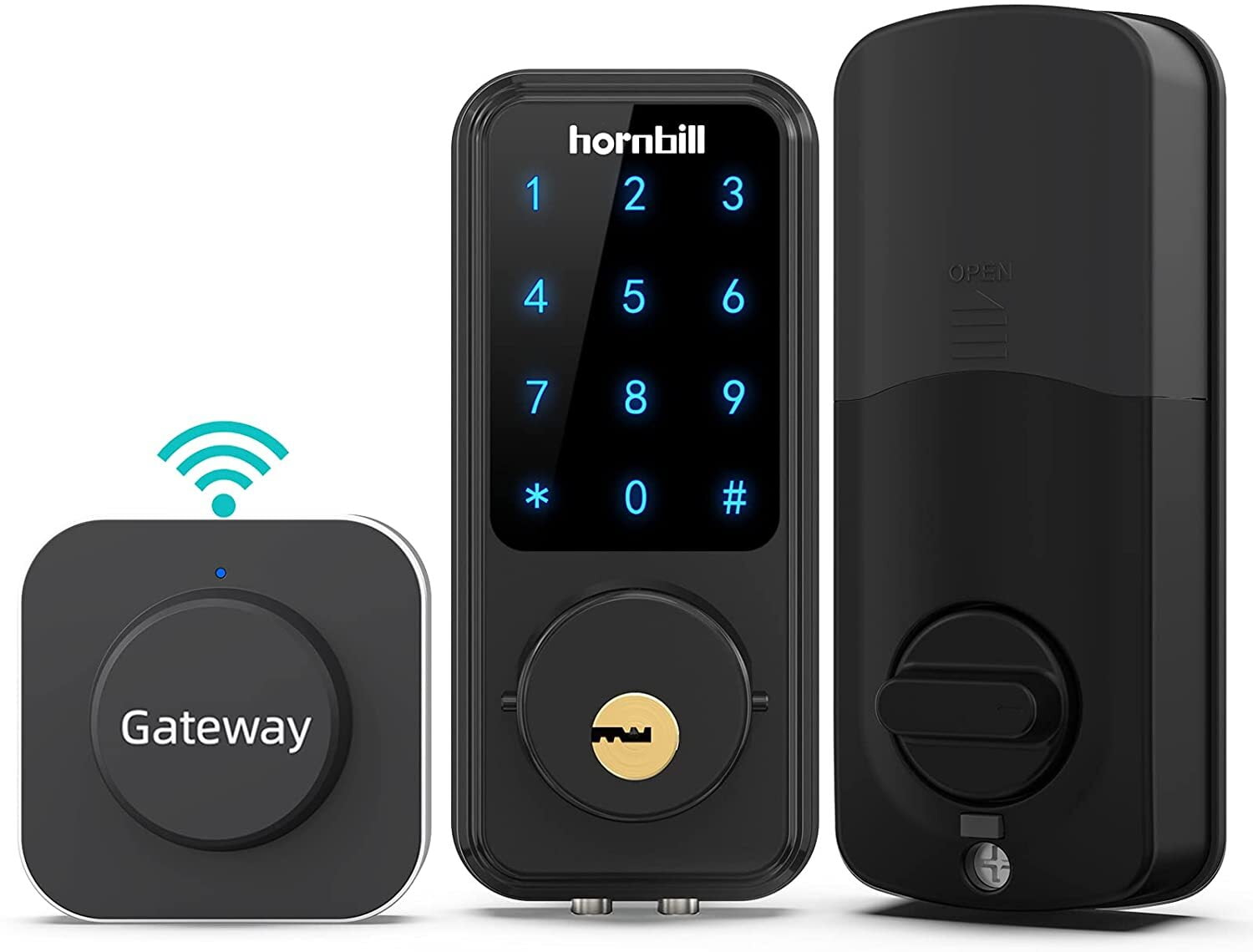Wi-Fi & Bluetooth Smart Lock, Keyless Entry Smart Front Lock, hornbill Touch Screen Keypads, App Control, Auto Lock, Compatible with Alexa, Remotely Control (Included G2 Gateway) - Image 10