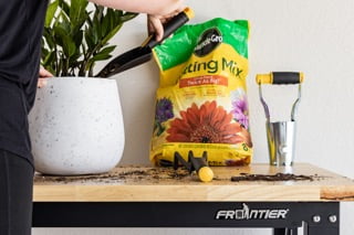 Frontier 48-inch Heavy-Duty Workbench with Adjustable Height, Wood Worktop, Steel Frame - Image 5