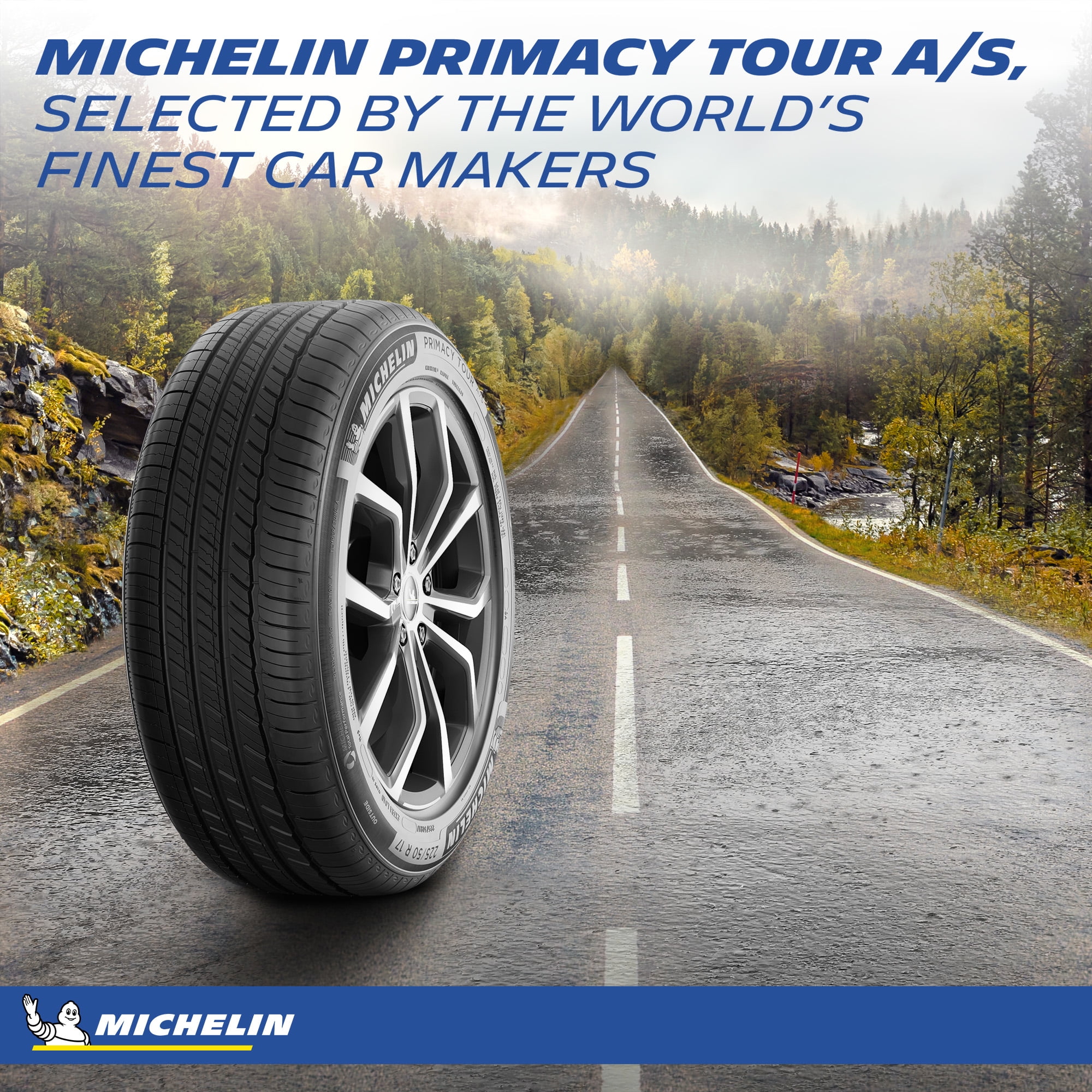 Michelin Primacy A/S All Season 225/60R18 100H Passenger Tire Fits: 2018-23 Chevrolet Equinox LT, 2017-18 Subaru Outback 3.6R Touring - Image 9