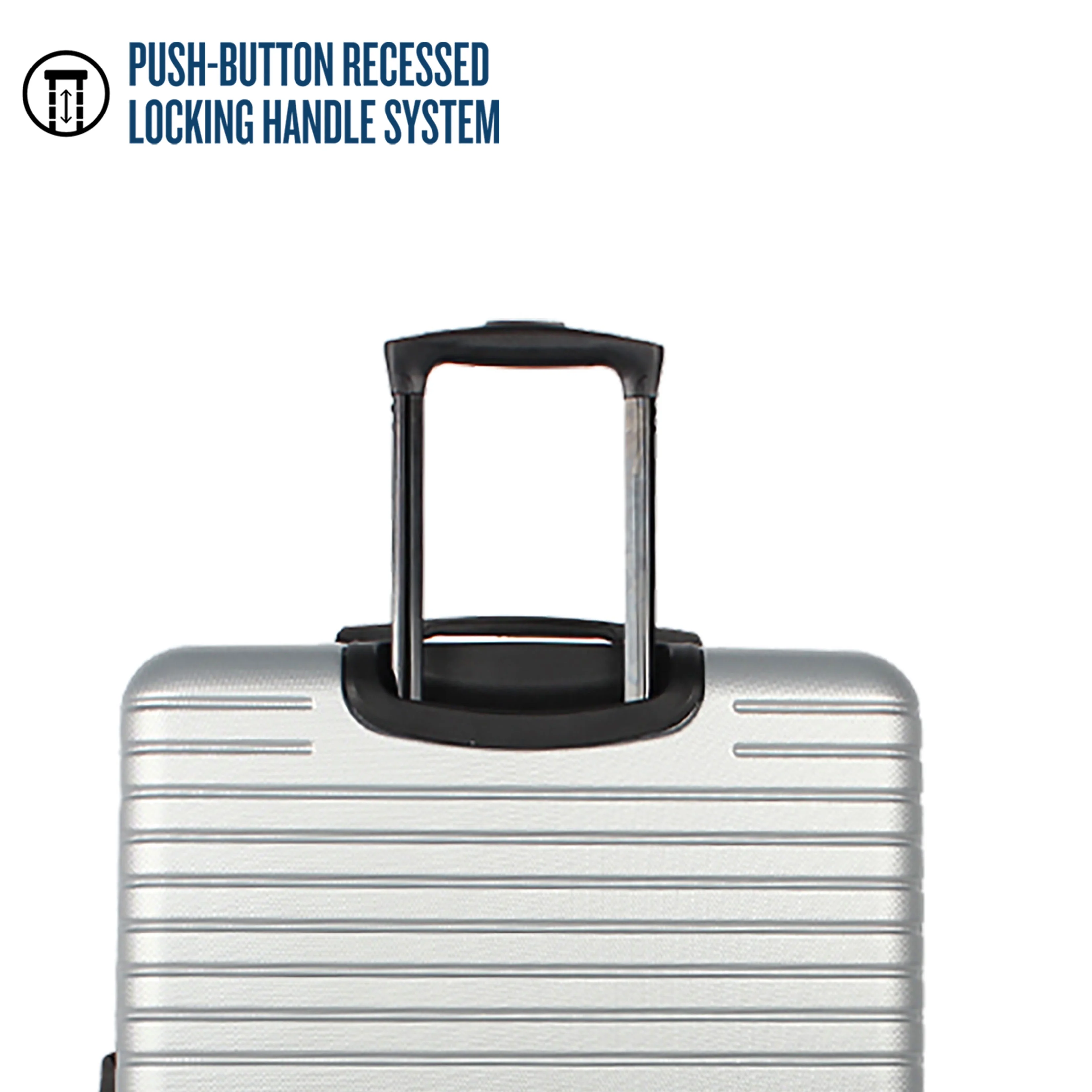 Protege, Vacationer Hard Side 28” Expandable Checked Luggage, Silver, Adult - Image 9