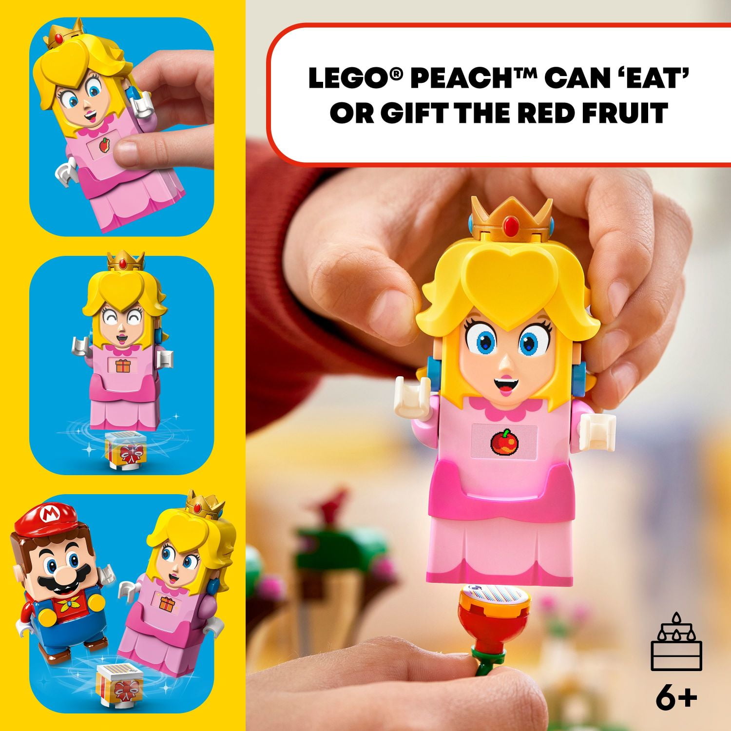 LEGO Super Mario Adventures with Peach Starter Course 71403 , Buildable Game, Toy with Interactive Figure, Yellow Toad & Lemmy, Birthday Gift Idea for Kids, Girls & Boys - Image 4