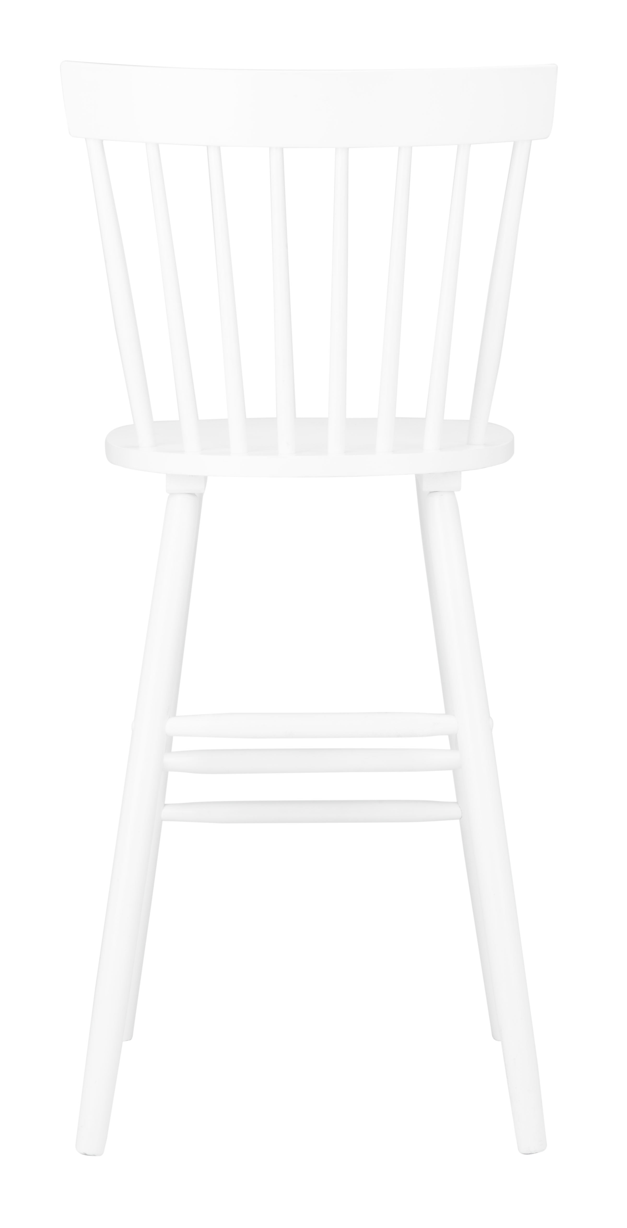 SAFAVIEH Providence Solid Spindle Back Bar Stool with Footrest, White - Image 2