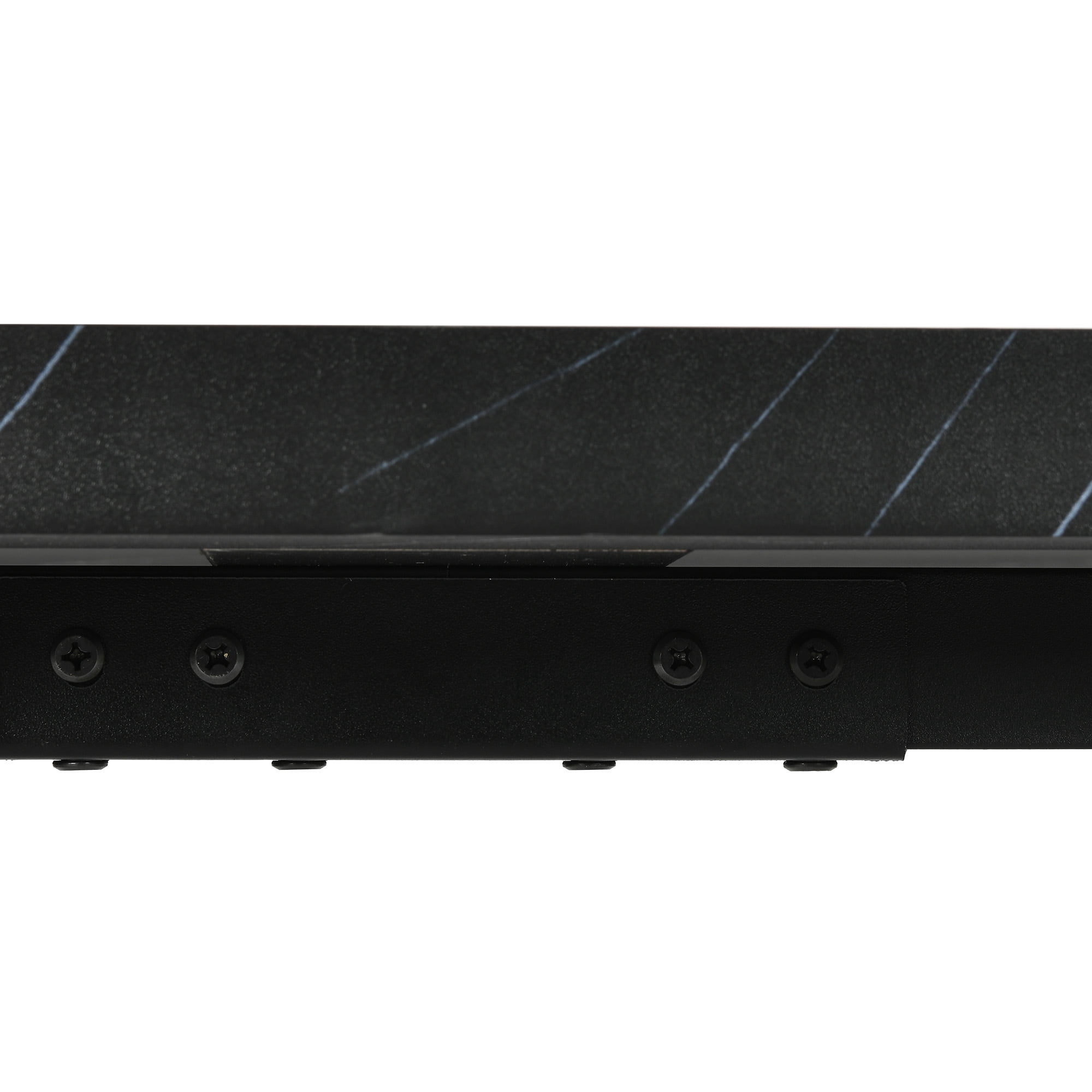 Dextrus Modern Dining Table, 82 inches Rectangle Dinner Table for 6-8 People, Faux Marble Large Kitchen Table with Gold Metal Legs for Dinner Room Kitchen, Black - Image 6