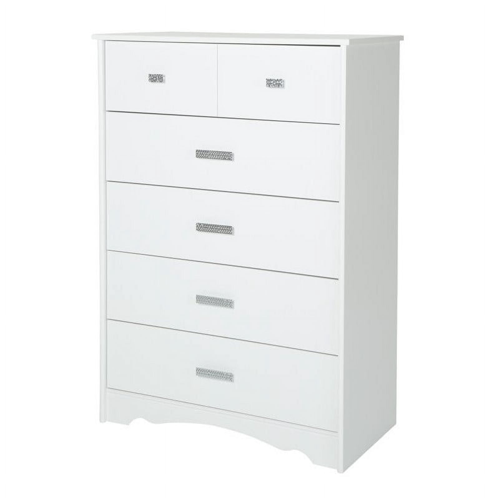 South Shore Tiara Contemporary 5-Drawers Dresser Pure White - Image 2
