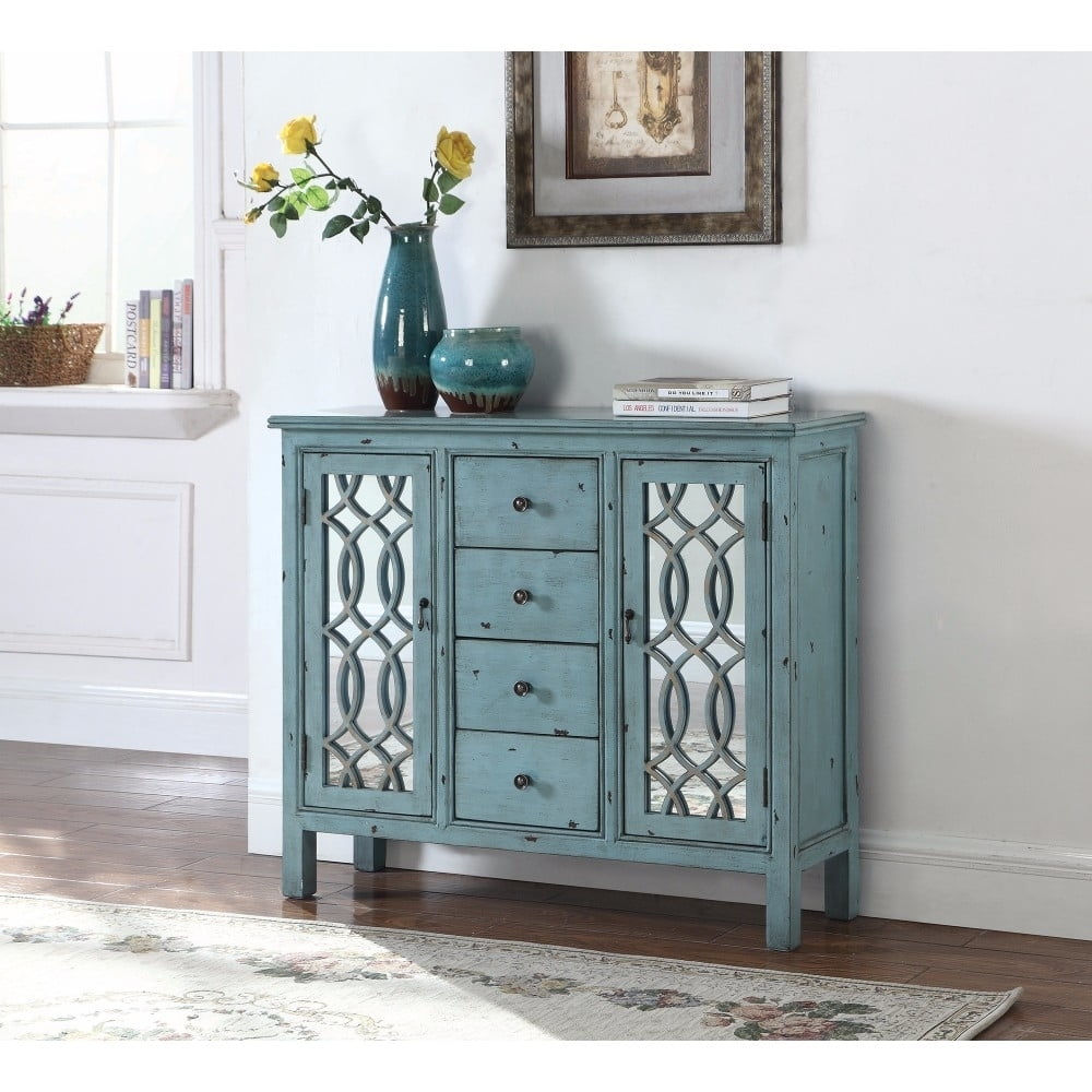 Coaster Accent Cabinet in Antique Blue - Image 3