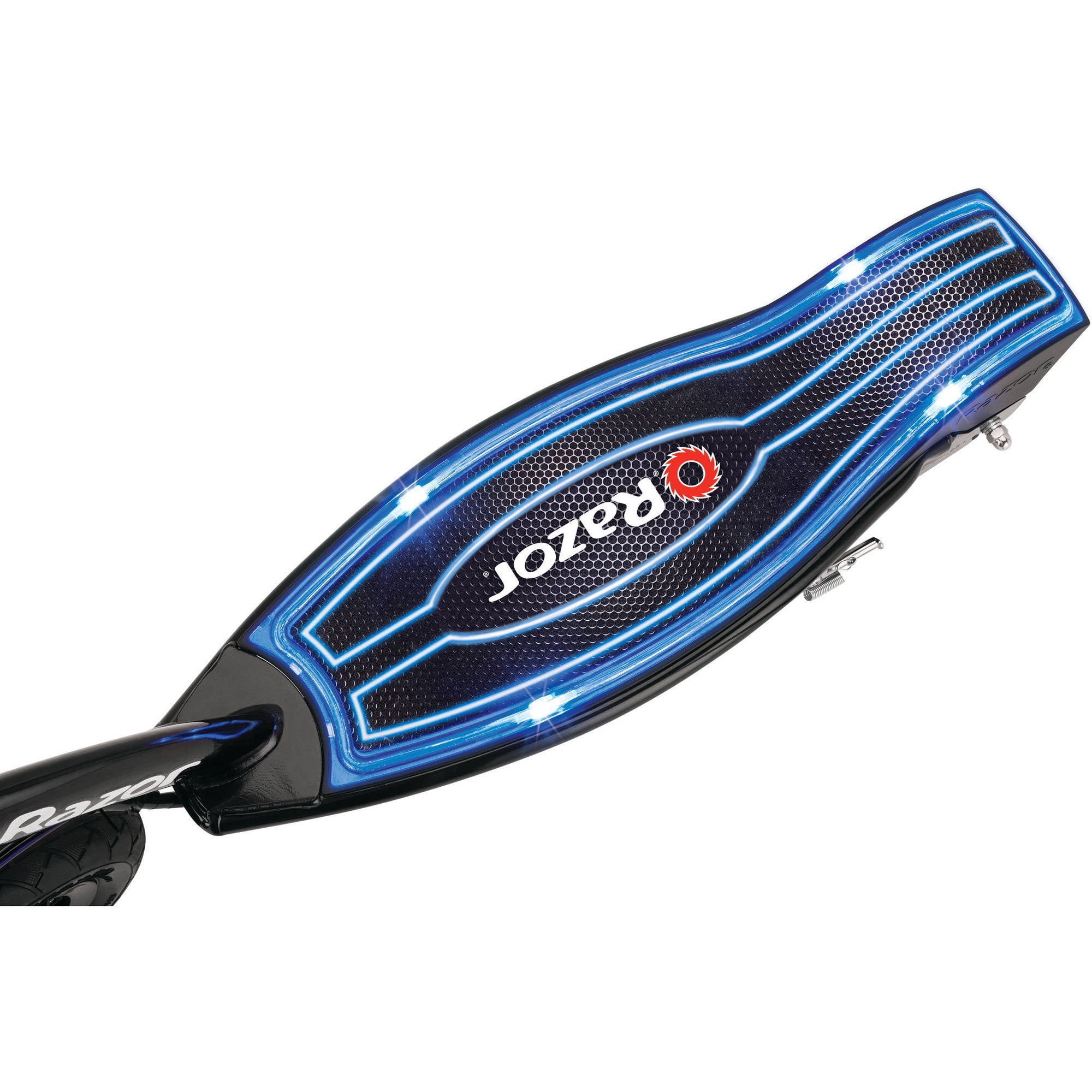 Razor E100 Glow Electric Scooter for Kids Age 8+, LED Light-Up Deck, 8" Air-filled Front Tire - Image 7