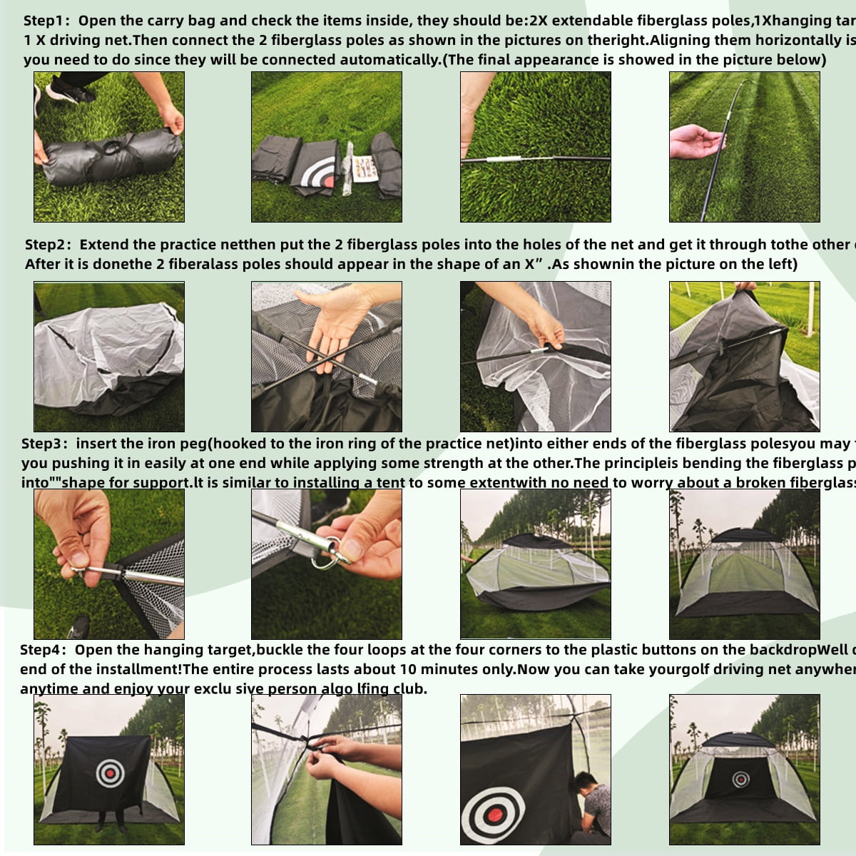 All in 1 Golf Net with Accessories Backyard Practice Net for Chipping, Driving Golf Hitting Nets for Backyard - Image 5
