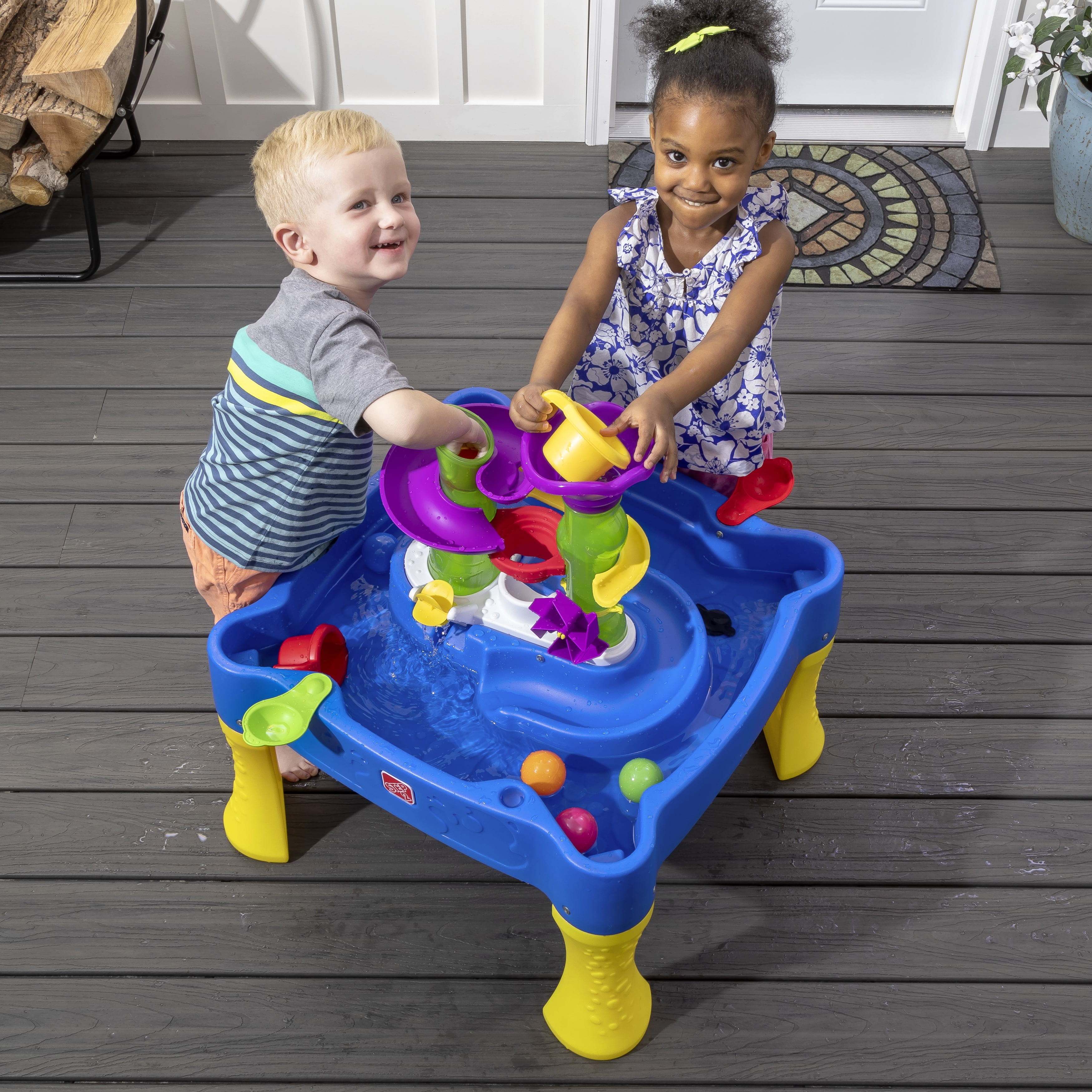 Step2 Rise and Fall Toddler Blue Water & Ball Table - Image 10