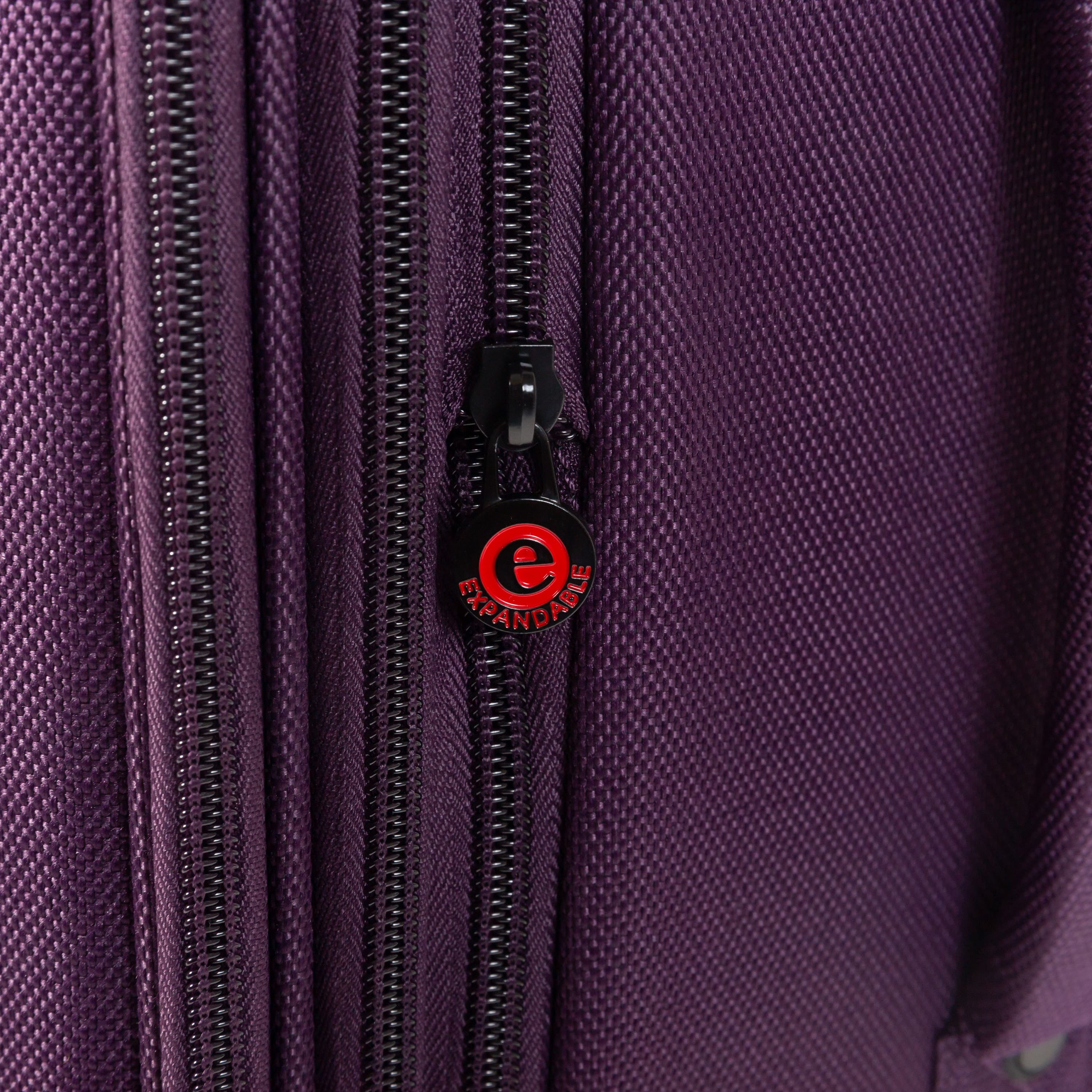 Jetstream 4 Piece Luggage Set with Wheels: 25" Suitcase, Carry On Luggage Bag & 2 Pcs Packing Cubes - Image 2