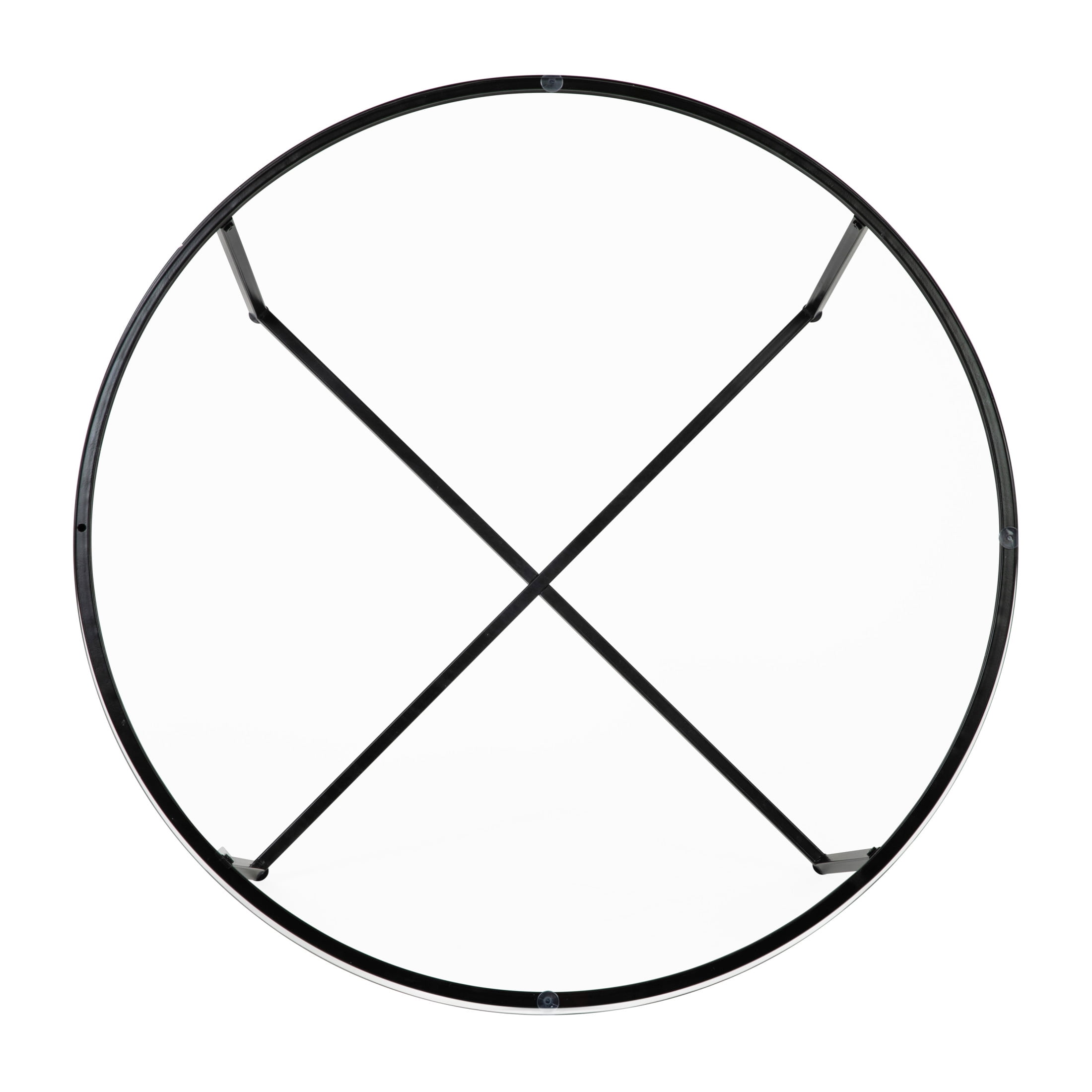 Flash Furniture Greenwich Contemporary Coffee Table, Clear/Matte Black - Image 11