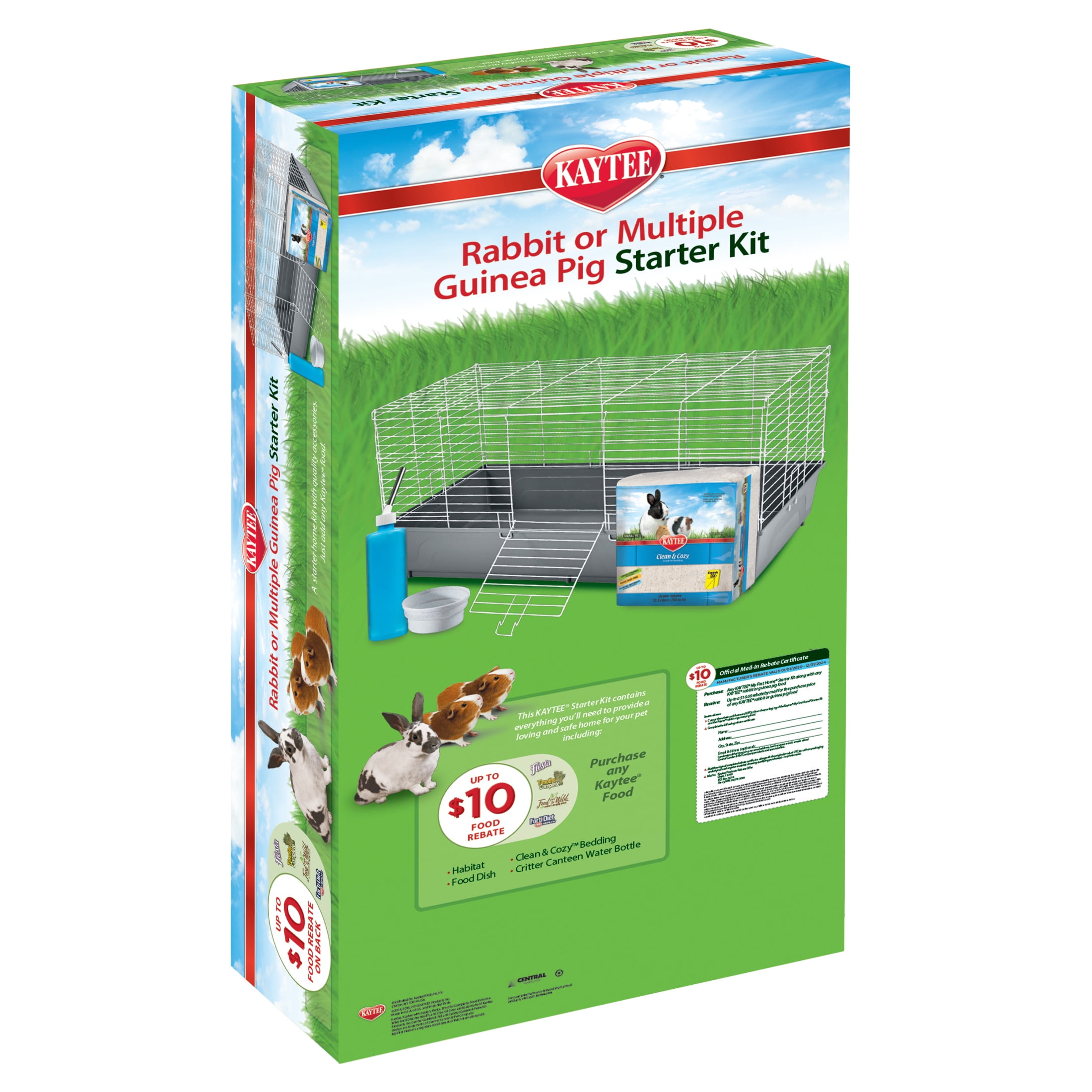 Kaytee My First Home Rabbit or Multiple Guinea Pig Starter Kit Habitat, 42” x 18” x 20” - Image 11