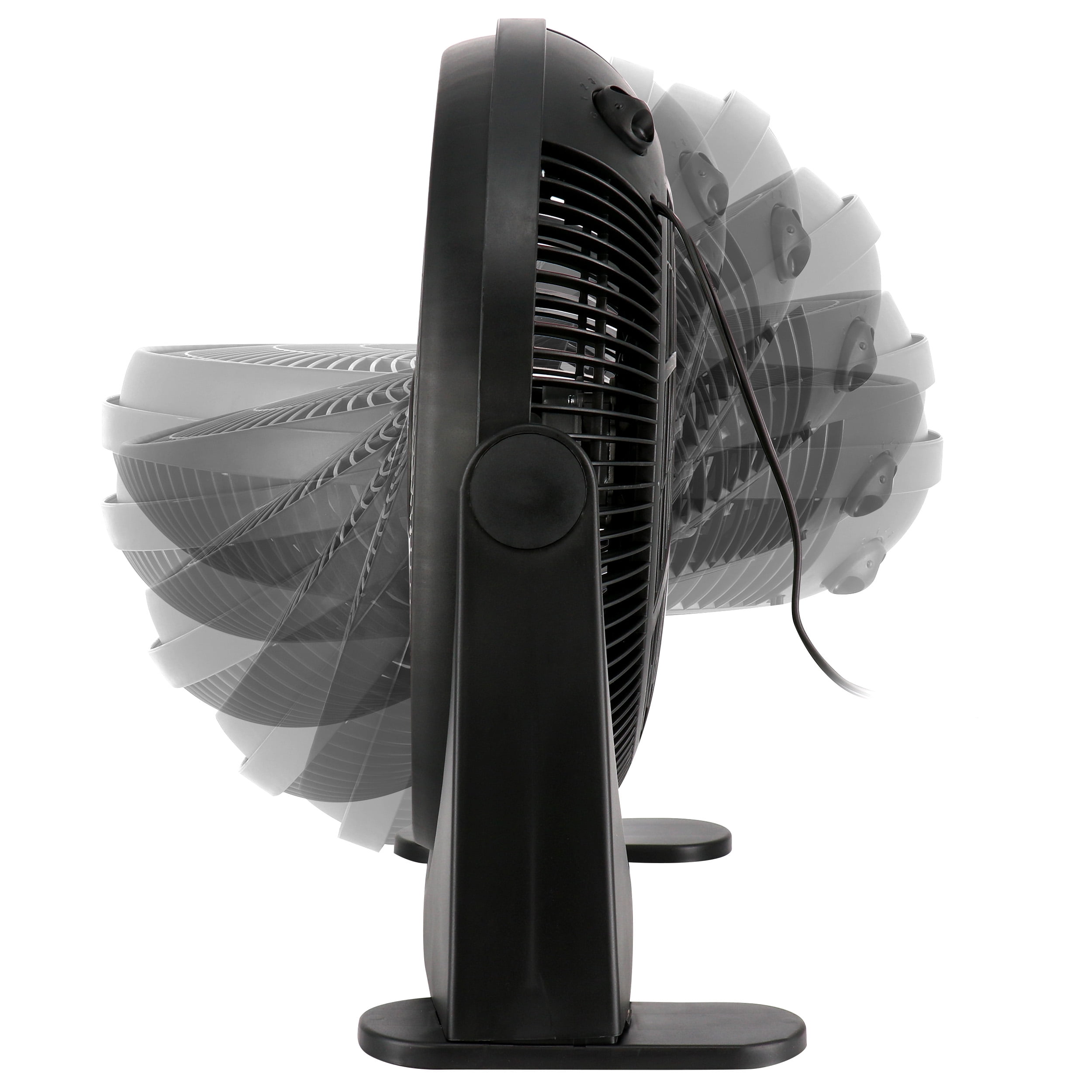 Air Monster 16 Inch Air Circulator 3 Speed Adjustable Angle Floor Fan in Black - Image 6