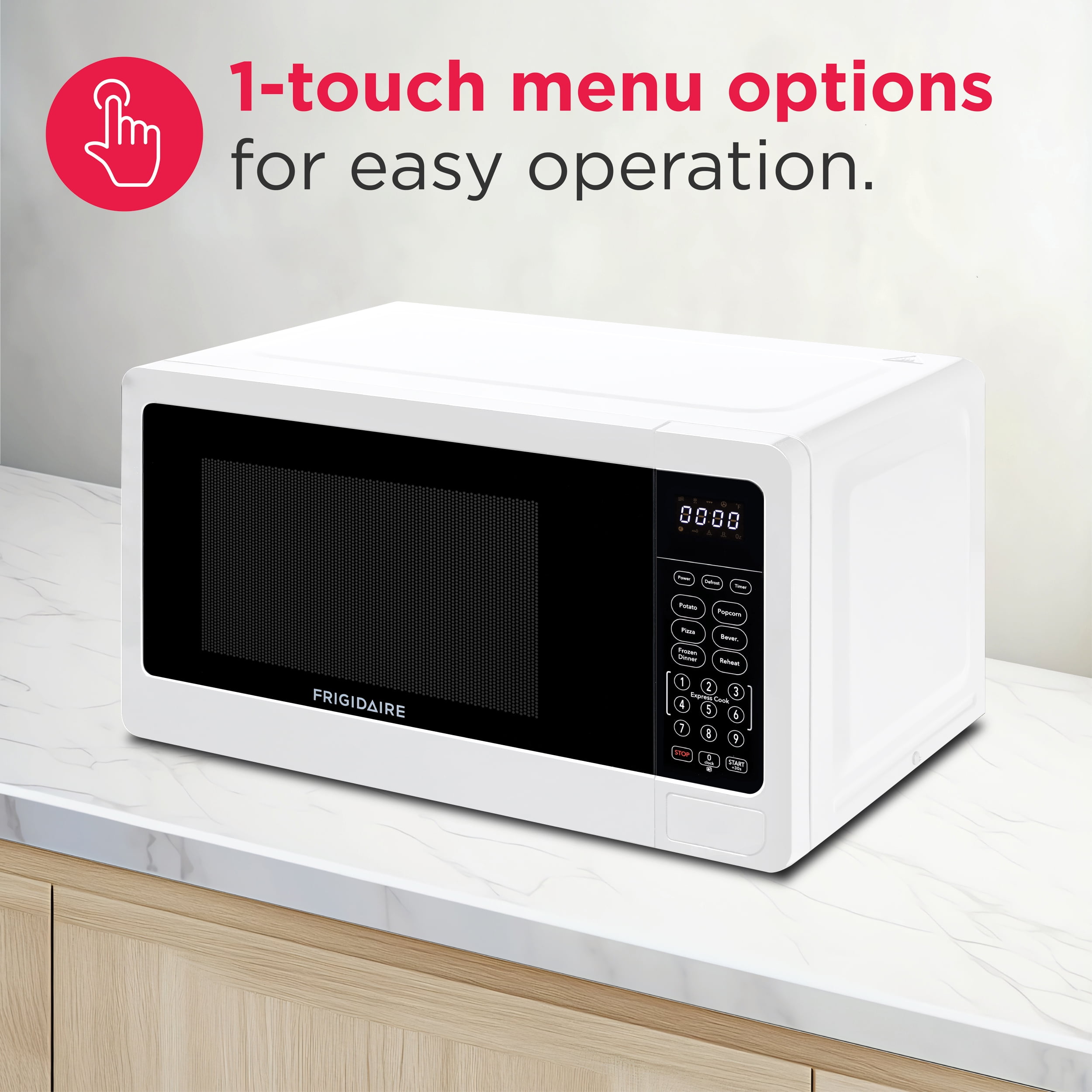 Frigidaire, 0.7 Cu. Ft. Countertop Microwave Oven, White, EMW733 - Image 8