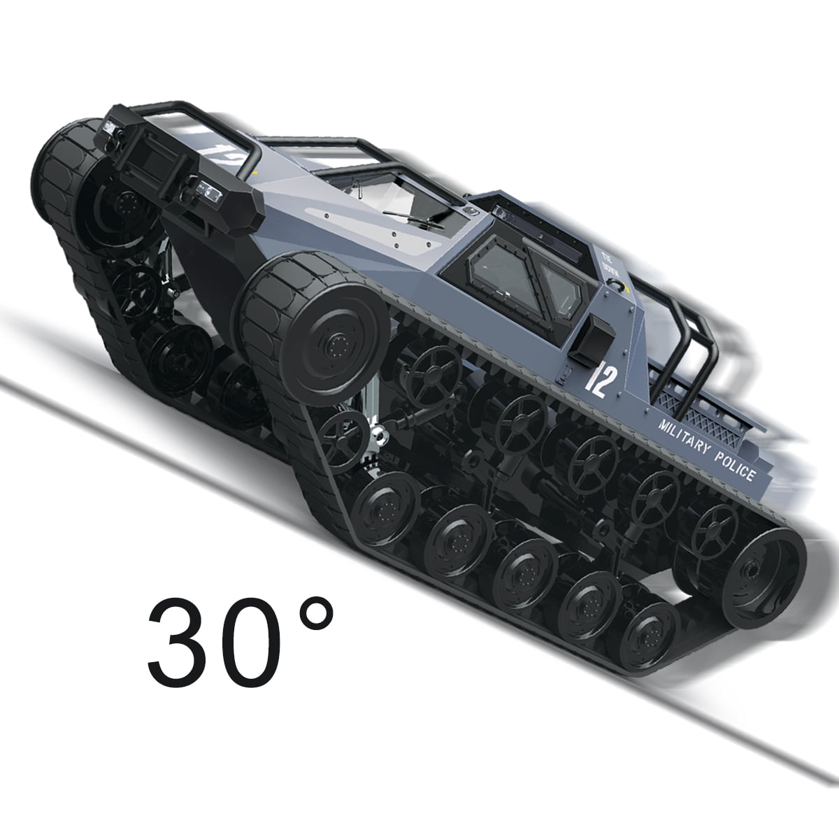 Fisca 1/12 Remote Control Military Tank Toys for Kids and Adult, High Speed RC Drift Racing Tank with Cool Lights - Image 7