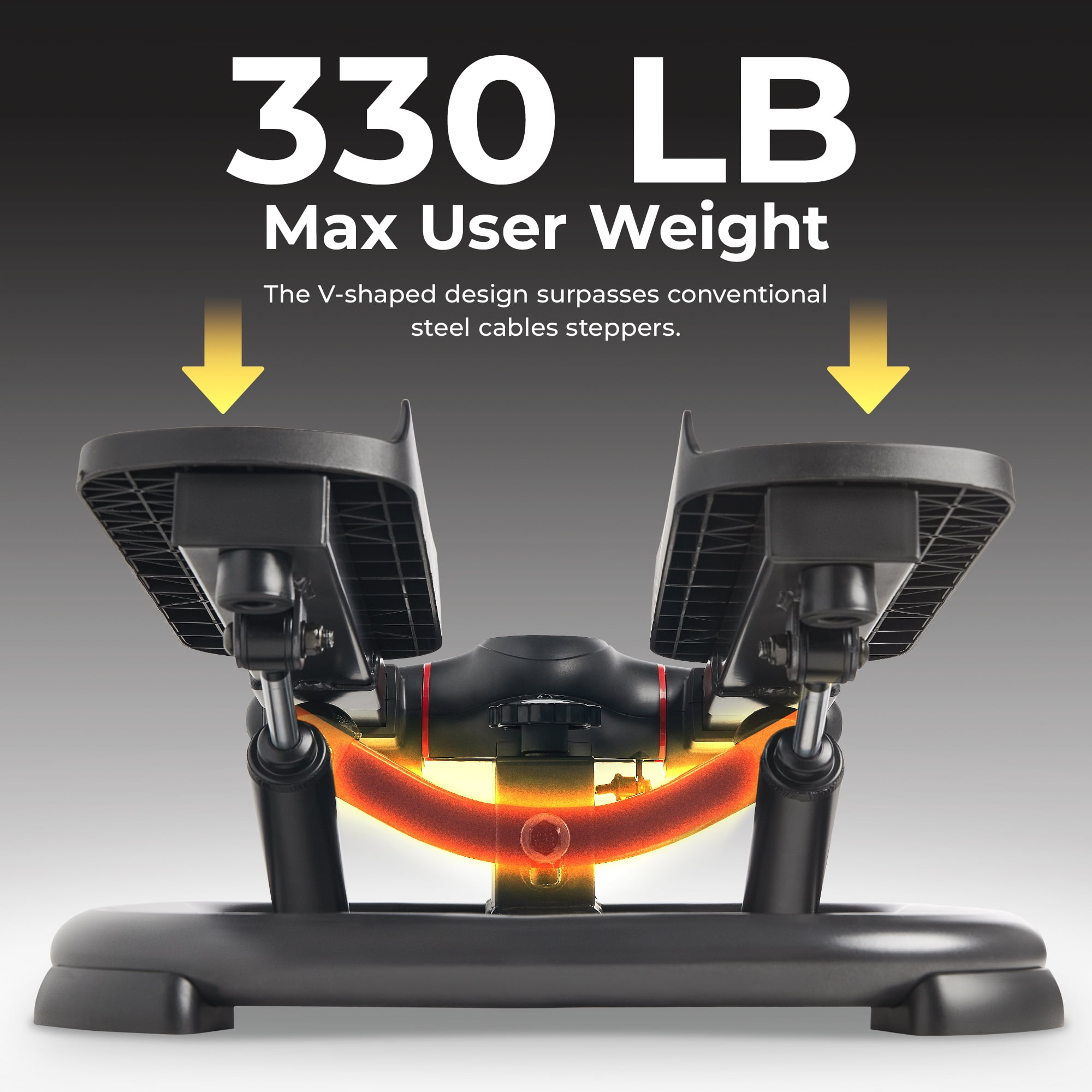 Sunny Health & Fitness Heavy Duty Stair Stepper Machine, 330 LB Capacity with FREE SunnyFit® App - Image 3