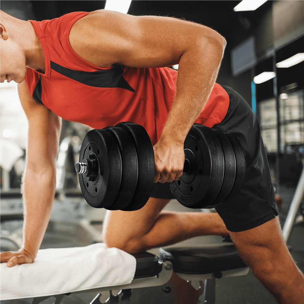 Renwick 55lb Adjustable Dumbbell Weight Set for Home Gym,Black - Image 4