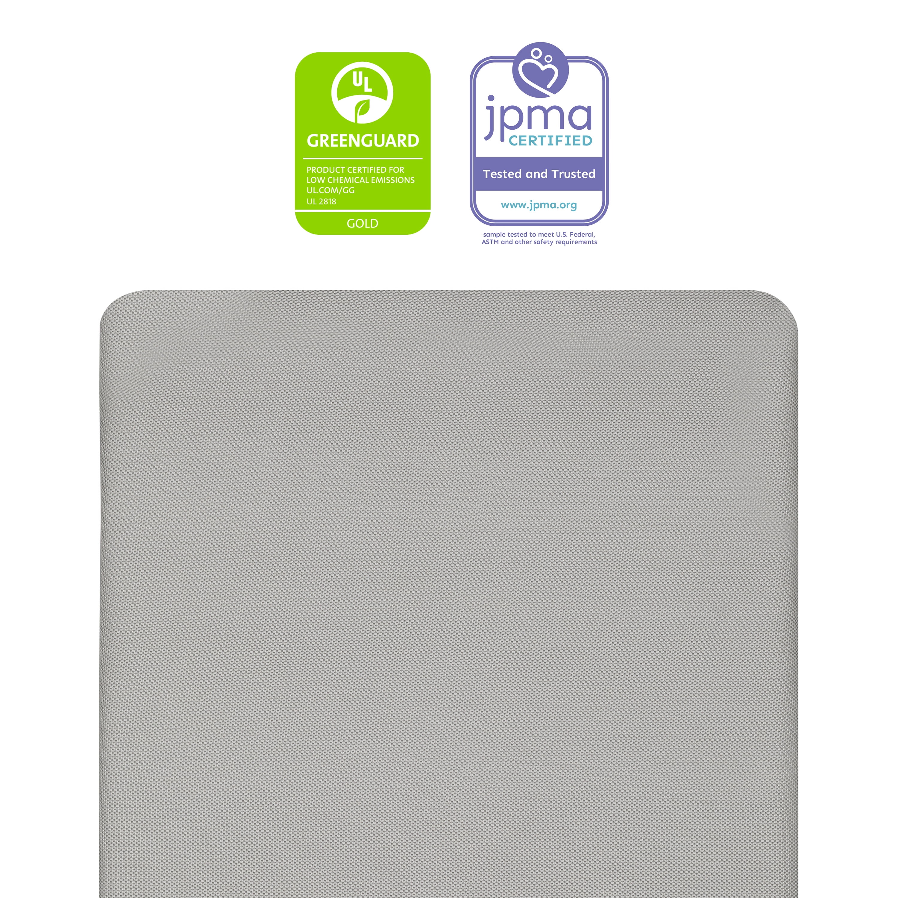 Dream on Me Starbright Breathable Foam Crib & Toddler Mattress in Grey (Fits Full Size Cribs and Toddler Beds) - Image 9