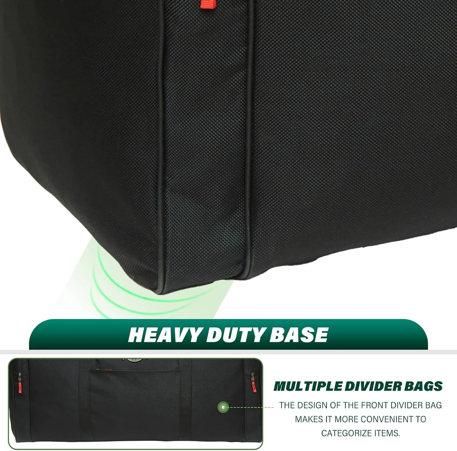 Gilbins Soft Trunk Oversized Durable Duffel bag Overnight Camp Collage and Travel Cargo Size: 42 x 18 x 20, 15,120 Cu. Inch. - Image 2