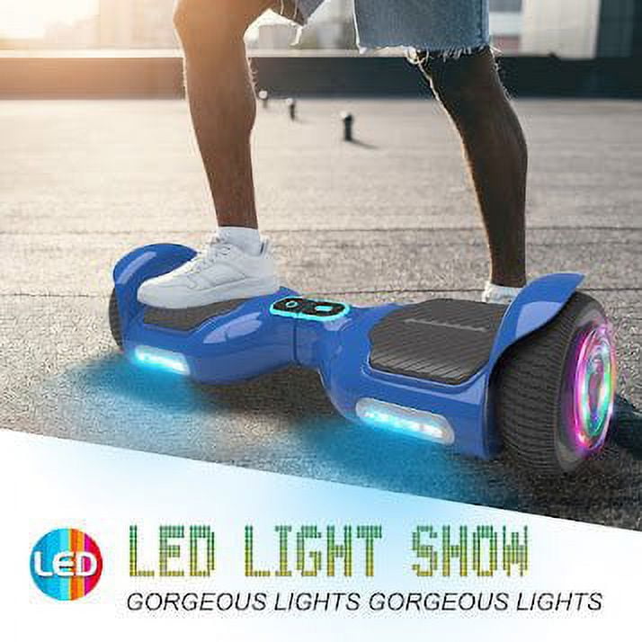 Bluetooth Hoverboard, Brand New Matt Color Hover Board with 6.5" Wheels Built-in Wireless Speaker Bright LED Lights - Image 2