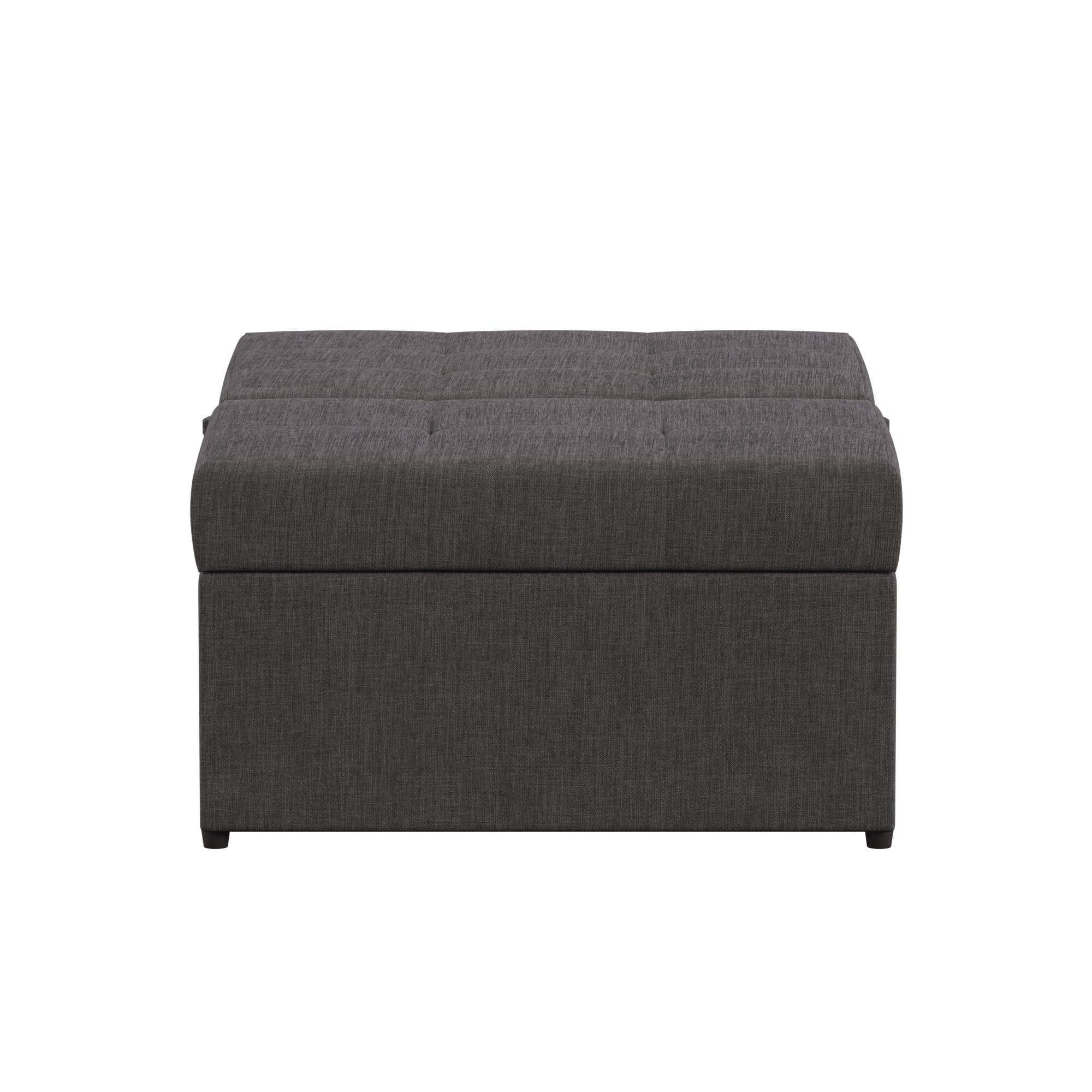 Weston Home Tucker Convertible Ottoman, Dark Grey - Image 8