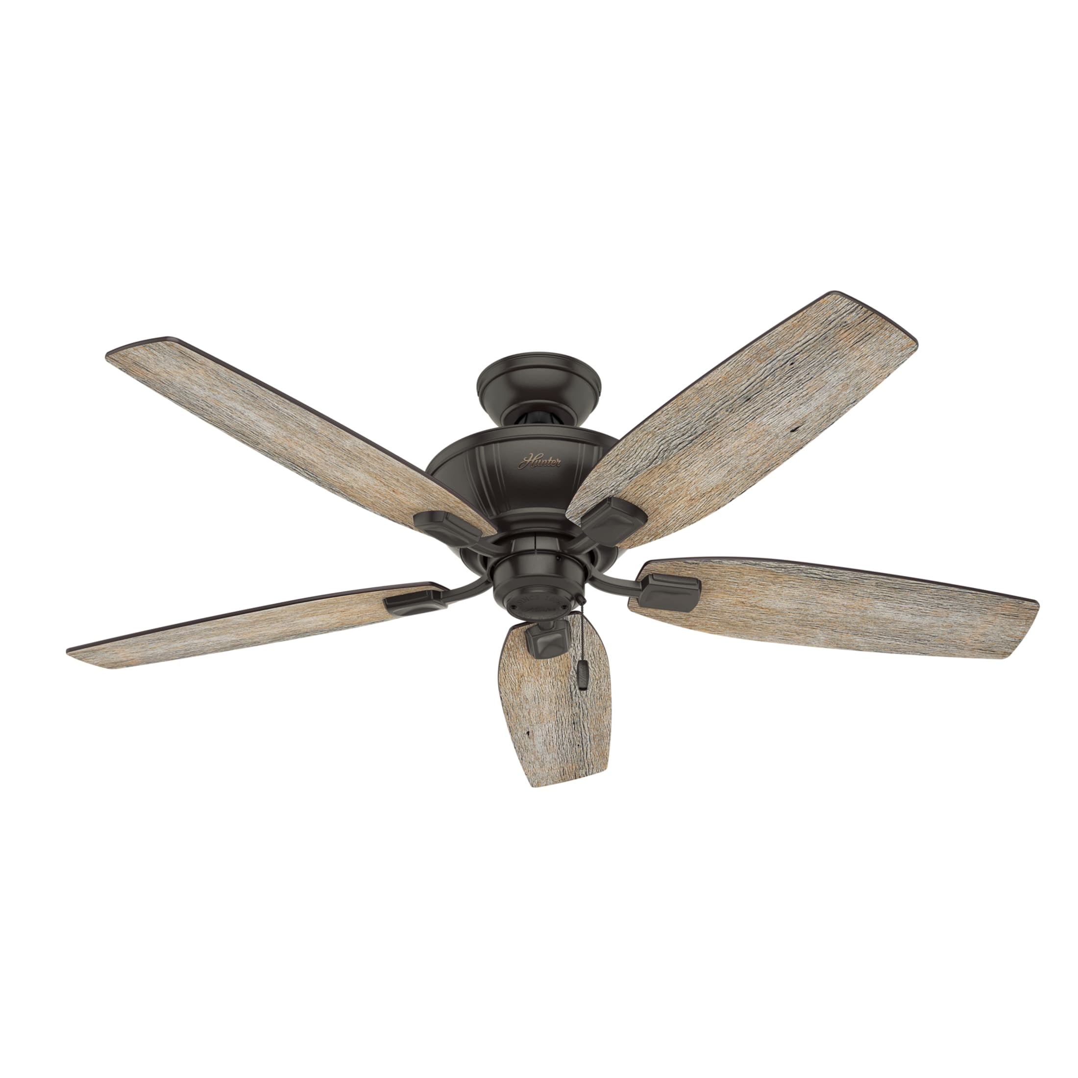 Hunter - Kenbridge Indoor Ceiling Fan With Light, 52-inch, Noble Bronze, Rustic-style, 3-speed WhisperWind Motor, 53376, for living rooms, bedrooms, home offices, kitchens - Image 6