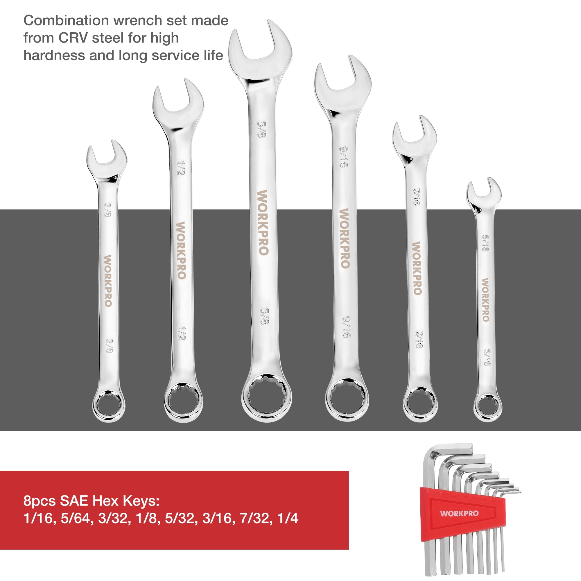 WORKPRO 87 Piece Mechanic Tool Set, Auto Repair Tool Set, Tool Box with Tools Included, General Household Hand Tool Kit with Plastic Toolbox Storage Case - Image 6