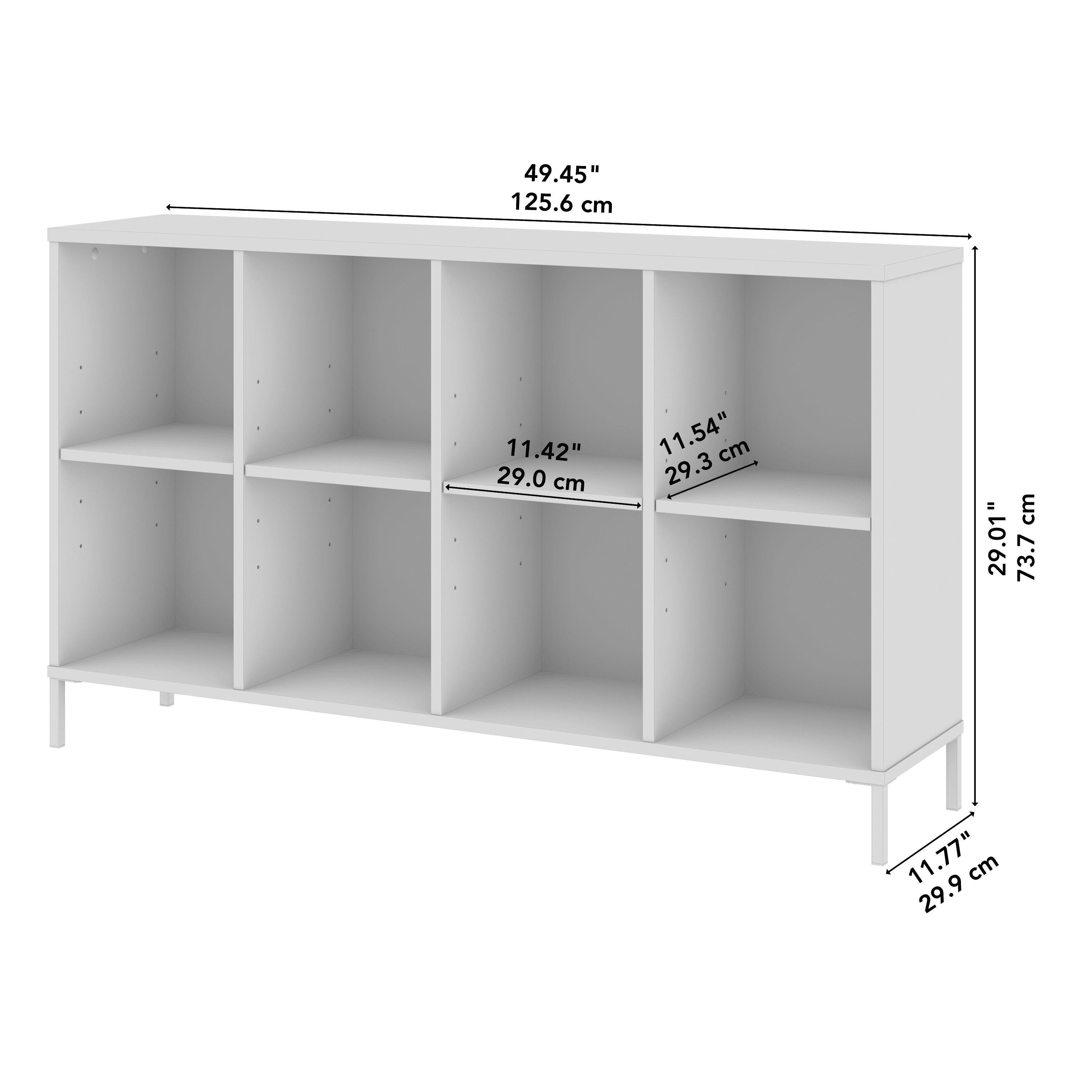 Bush Furniture Soho 8 Cube Organizer in Black - Image 6