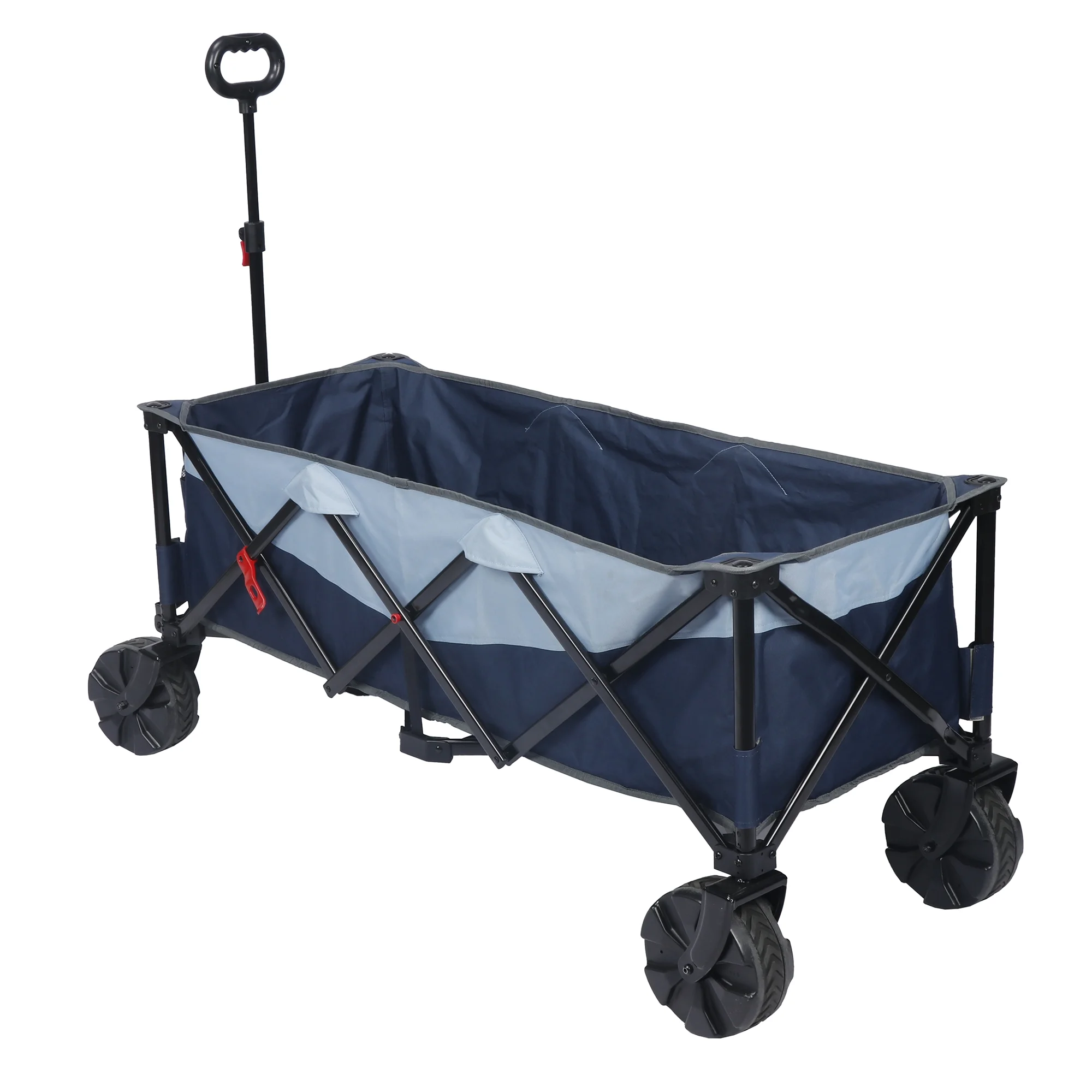 Ozark Trail 54in Extra Long Cart, Collapsible Utility Wagon, Blue - Image 3