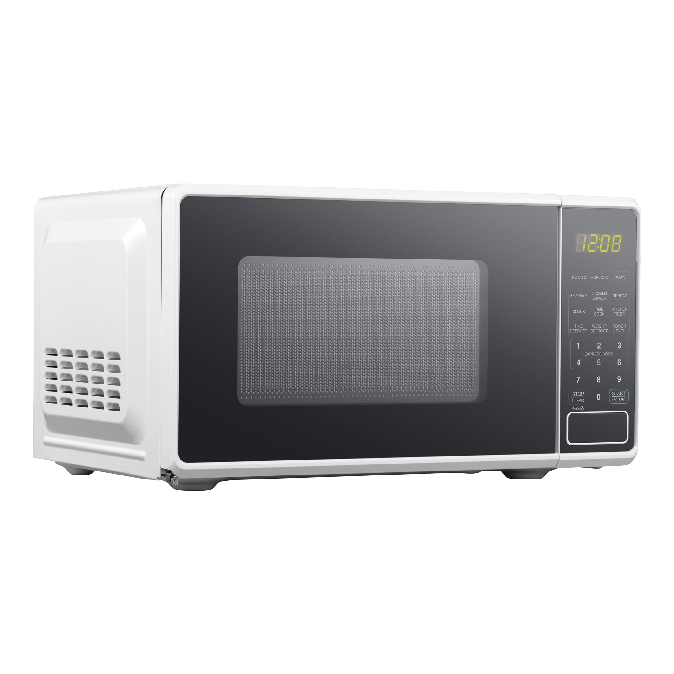 Mainstays 0.7 Cu ft Countertop Microwave Oven, 700 Watts, White - Image 4