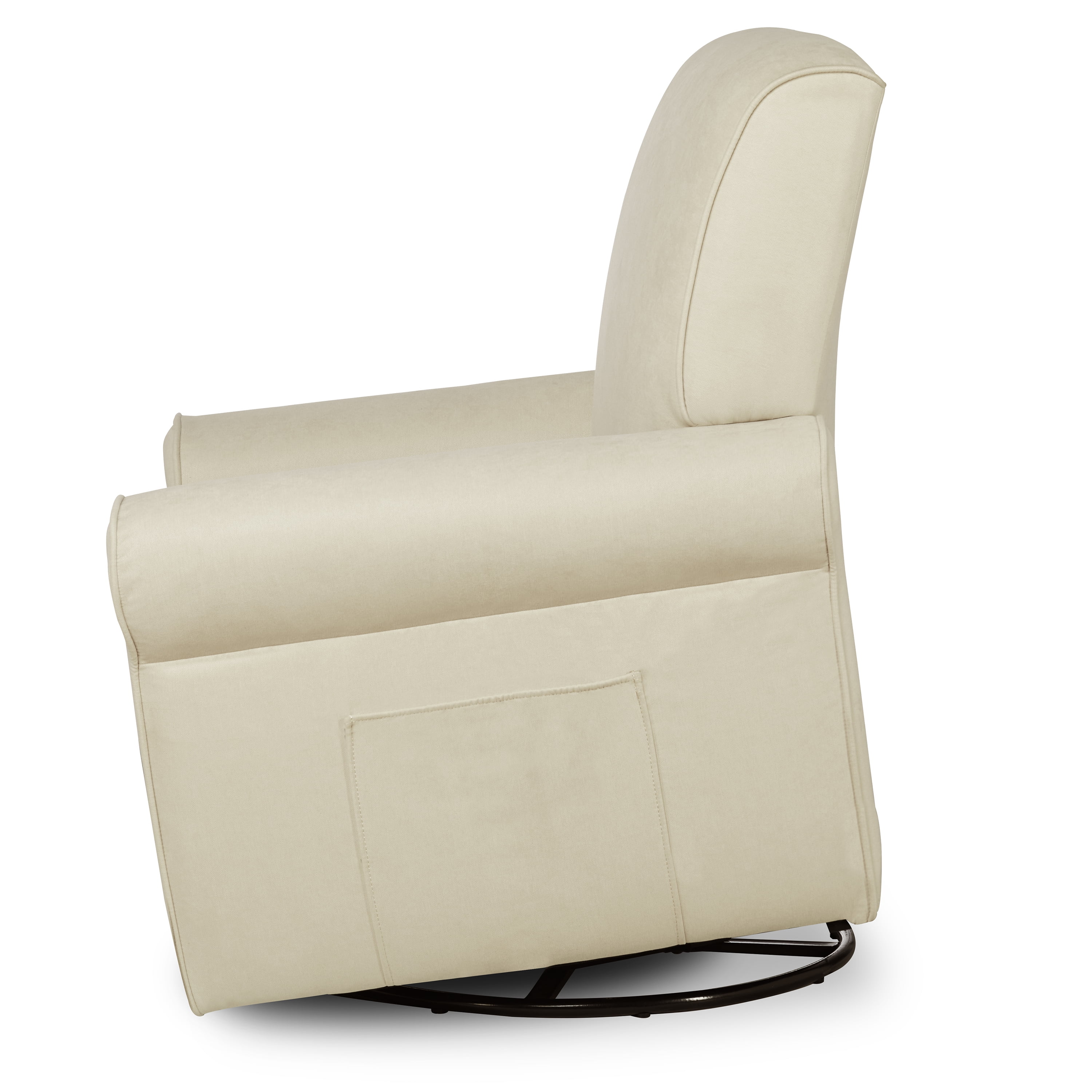 Evolur London Upholstered 360 Swivel l Glider I Rocker I Nursery Glider I Durable Soft Fabric in Beige - Image 18
