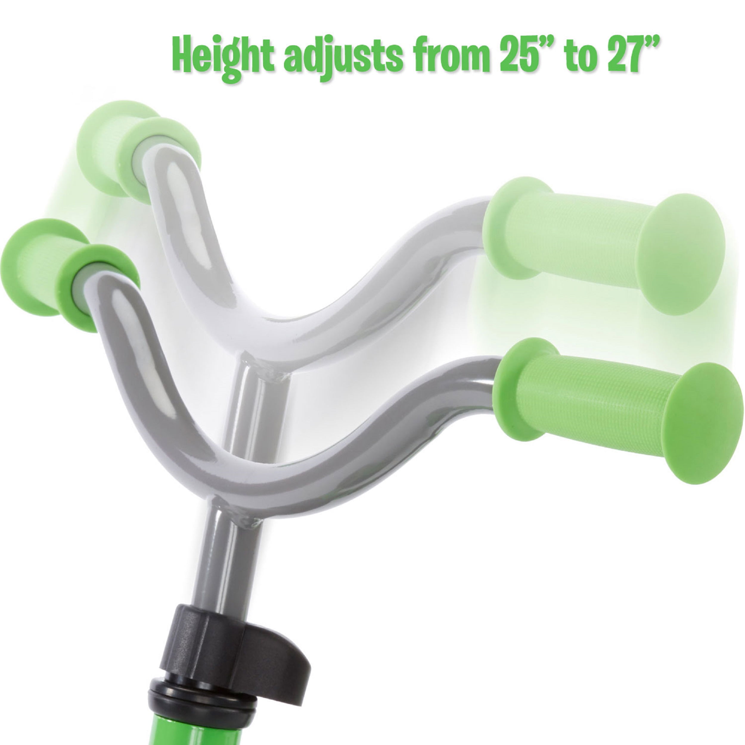 My First Balance to Pedal Training Bike Kids in Green, Ages 2-5 Years, 12 Inch - Image 6