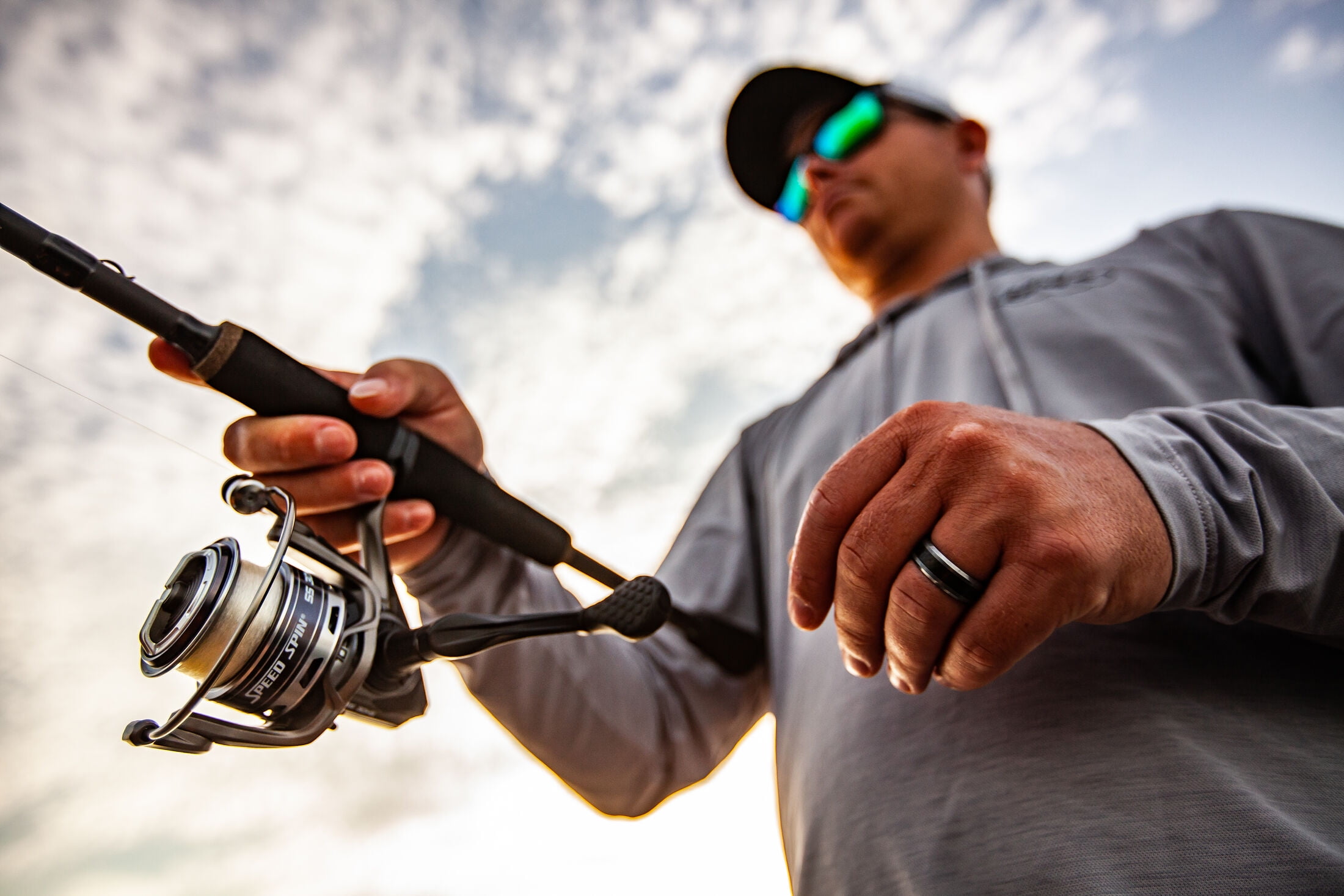 Lew's Speed Spin Spinning Fishing Reel, Size 10 Reel, Black - Image 5