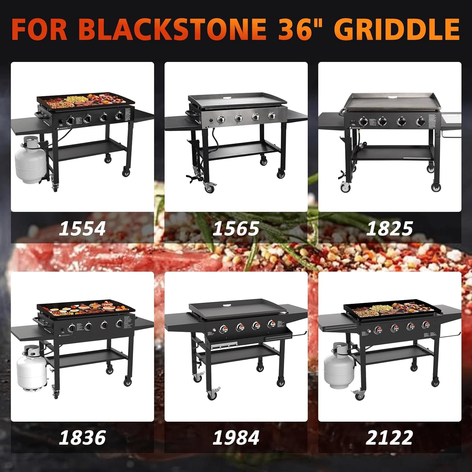 5004 Hard Top Lid Cover for Blackstone 36 inch Griddle Griddle Hard Top Lid for Blackstone 36” Front or Rear Grease Griddle Diamond Galvanized Steel Griddle Hood Cover, Outdoor Hard Cover - Image 9