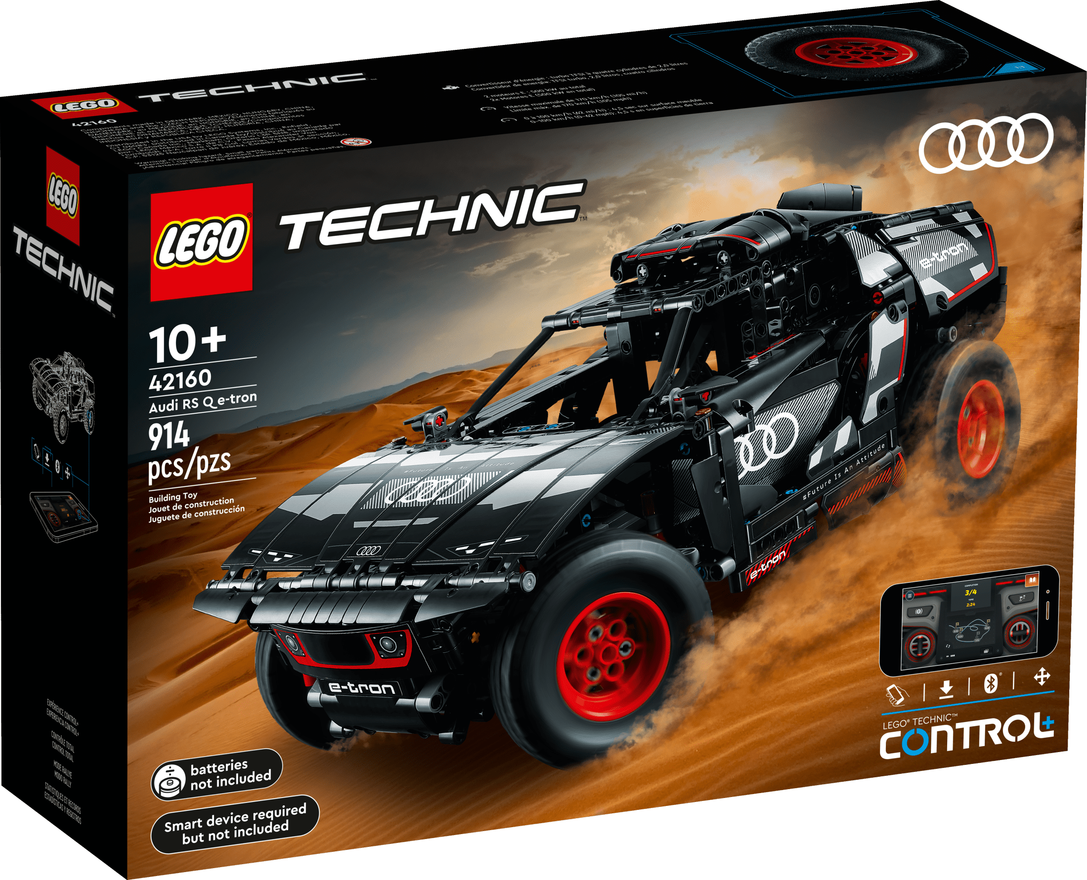 LEGO Technic Audi RS Q e-tron 42160 Advanced Building Kit for Kids Ages 10 and Up, this Remote Controlled Car Toy Features App-Controlled Steering and Makes a Great Gift for Kids Who Love Engineering - Image 4