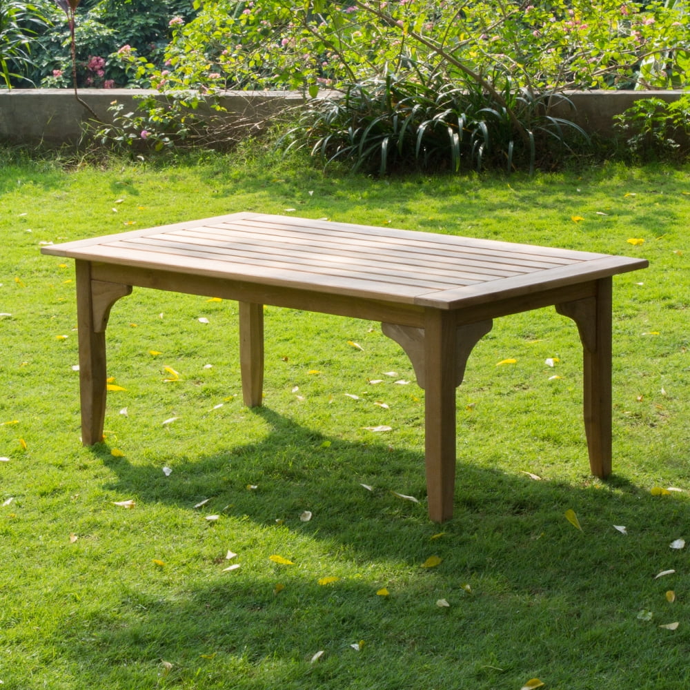 Caterina Teak Outdoor Coffee Table - Image 7