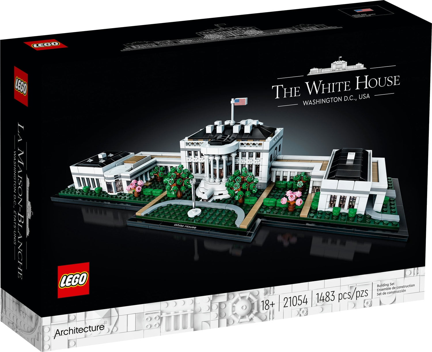 LEGO Architecture The White House 21054 Display Model Building Kit, Landmark Collection for Adults, Collectible Home Décor Gift Idea - Image 3