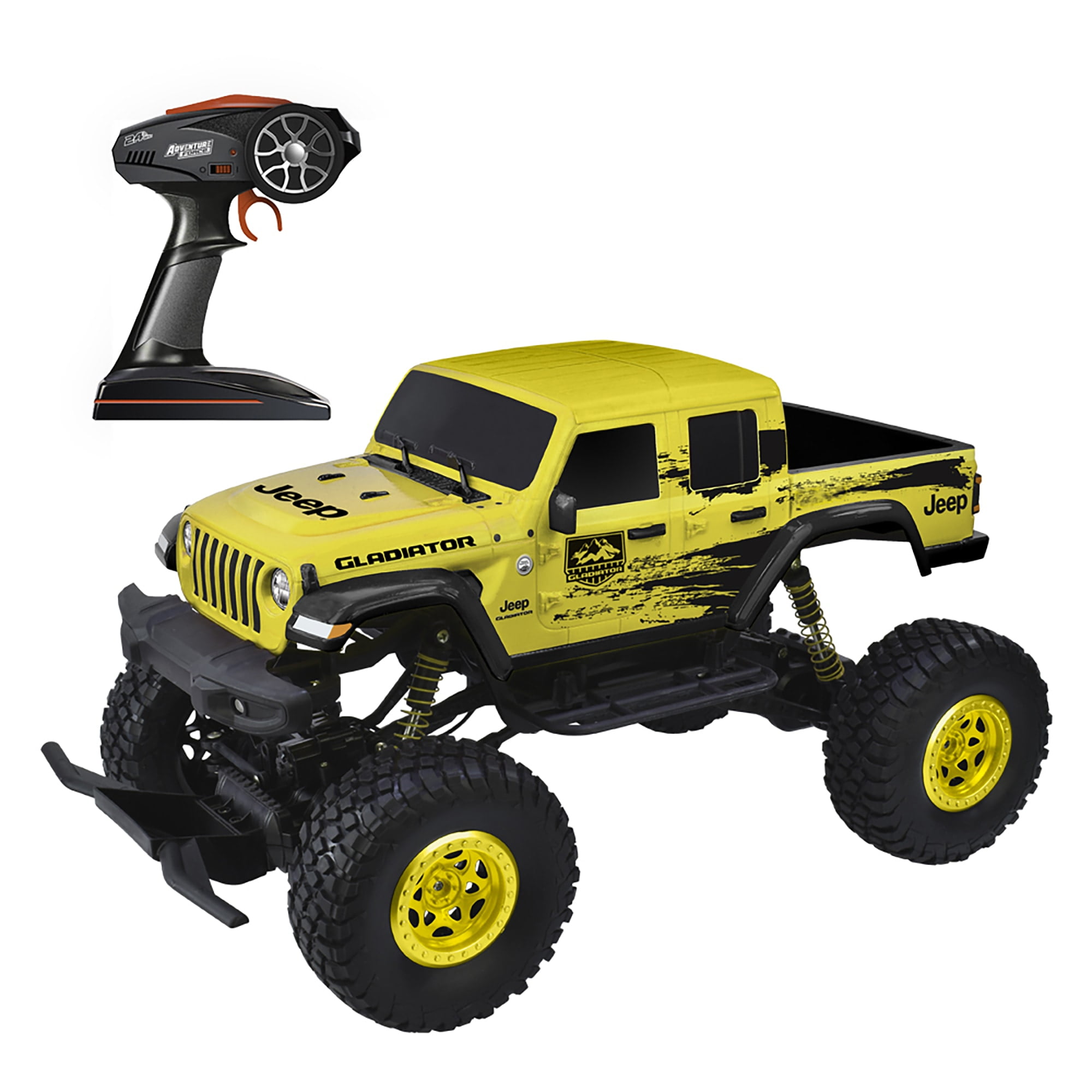 Taiyo: Jeep Gladiator 4WD 1:8 Scale R/C Vehicle in Yellow - Image 4
