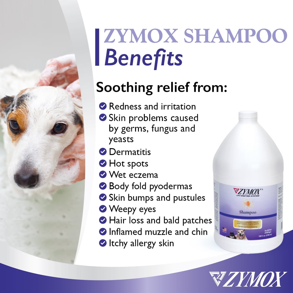 ZYMOX Advanced Enzymatic Shampoo, 1 gal - for Pets & Animals of All Ages: Cleans, Refreshes, Hydrates & Nourishes Dry Skin & Coat - Image 6
