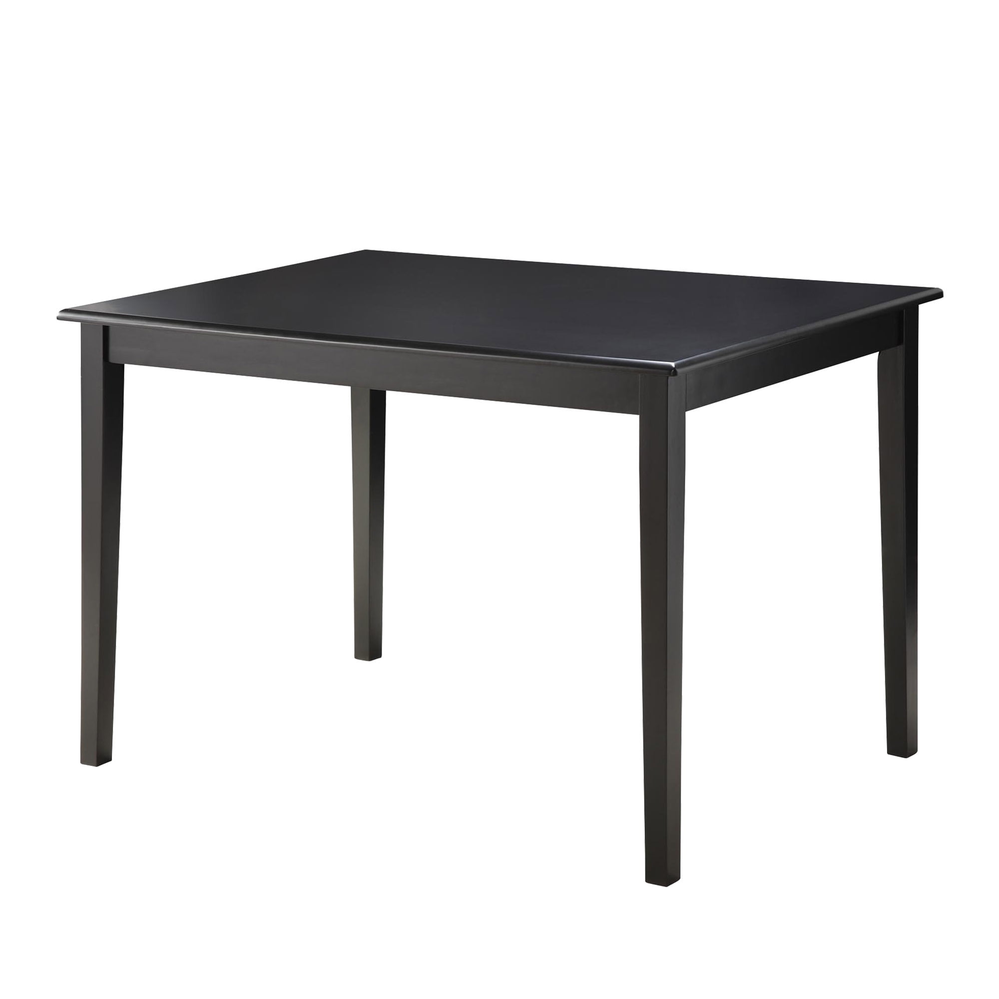 Weston Home Lexington 48" Rectangular Wood Dining Table, Black - Image 5