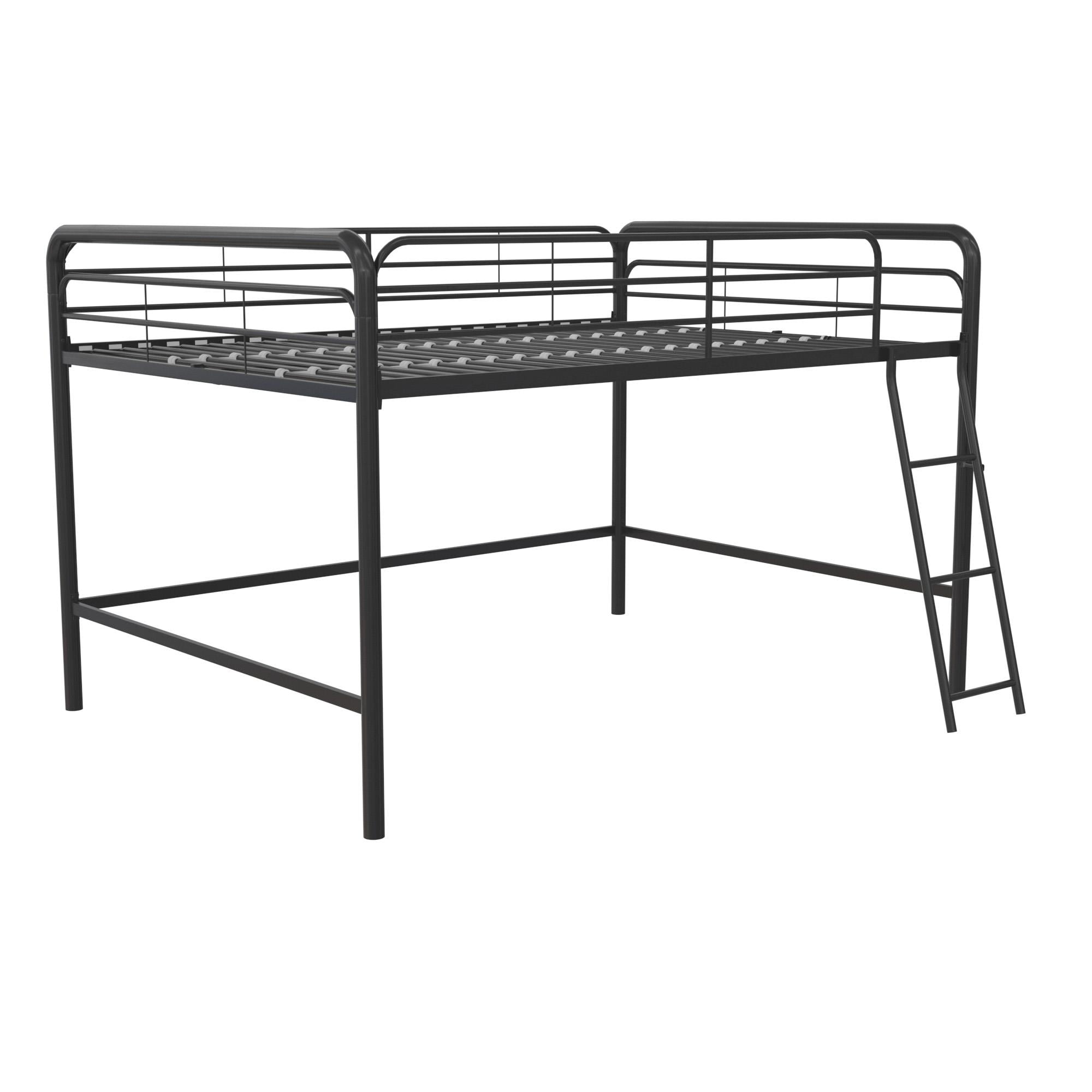 DHP Jett Junior Full Metal Loft Bed, Black - Image 4