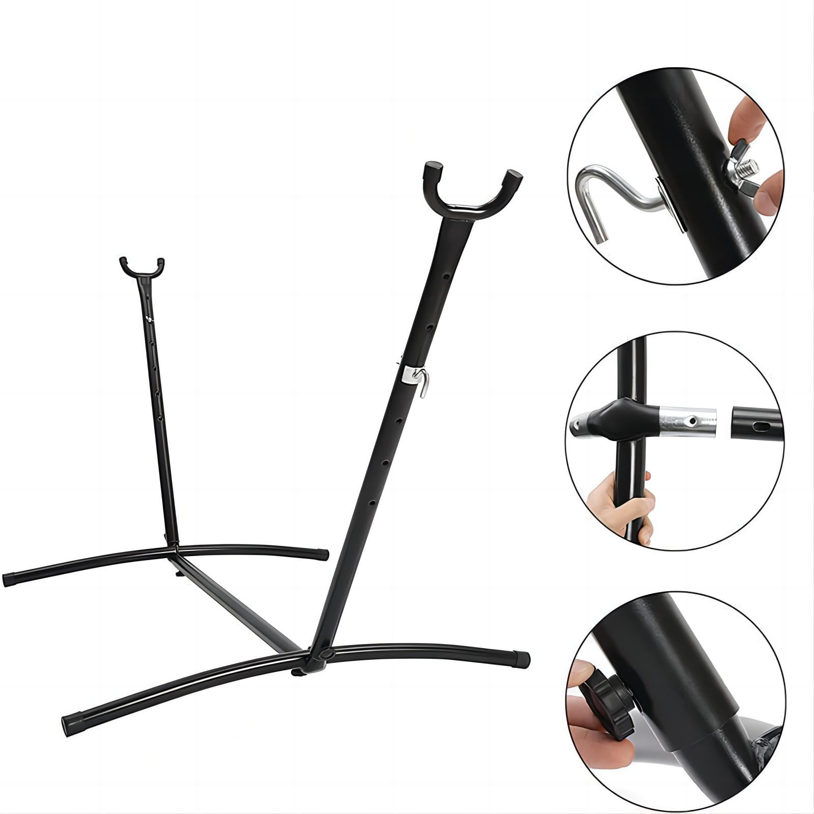 Vebreda 2-Person Brazilian-Style Cotton Double Hammock with Stand Set w/ Carrying Bag - Brown - Image 7