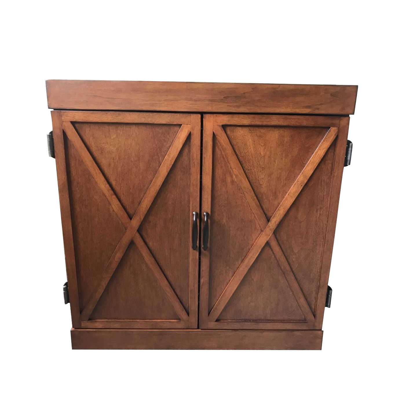 Hathaway Farmington Bristle Dartboard and Cabinet Set - Walnut Finish - Image 4