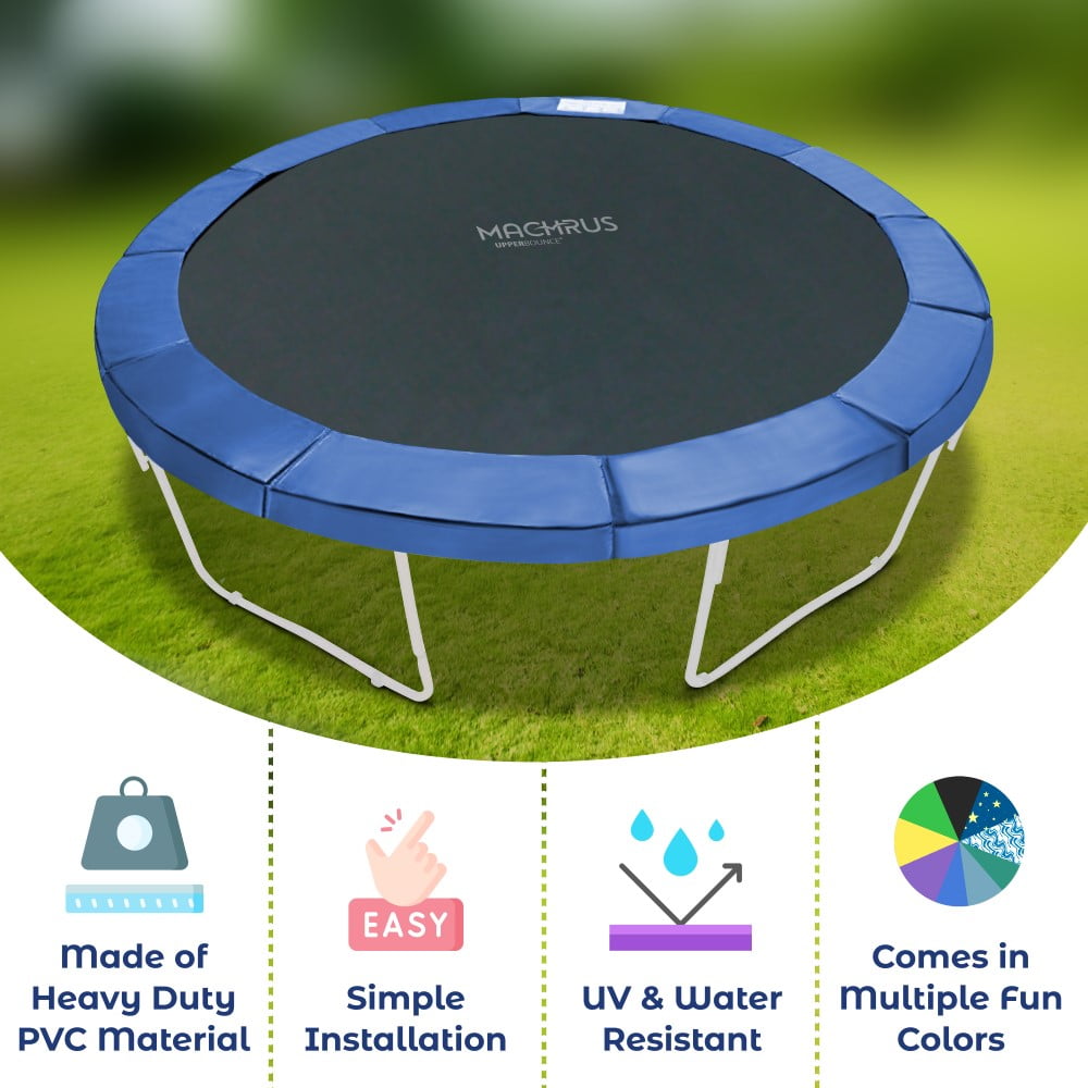 Machrus Upper Bounce Trampoline Super Spring Cover - Safety Pad, Fits 13 FT Round Trampoline Frame - Blue - Image 2