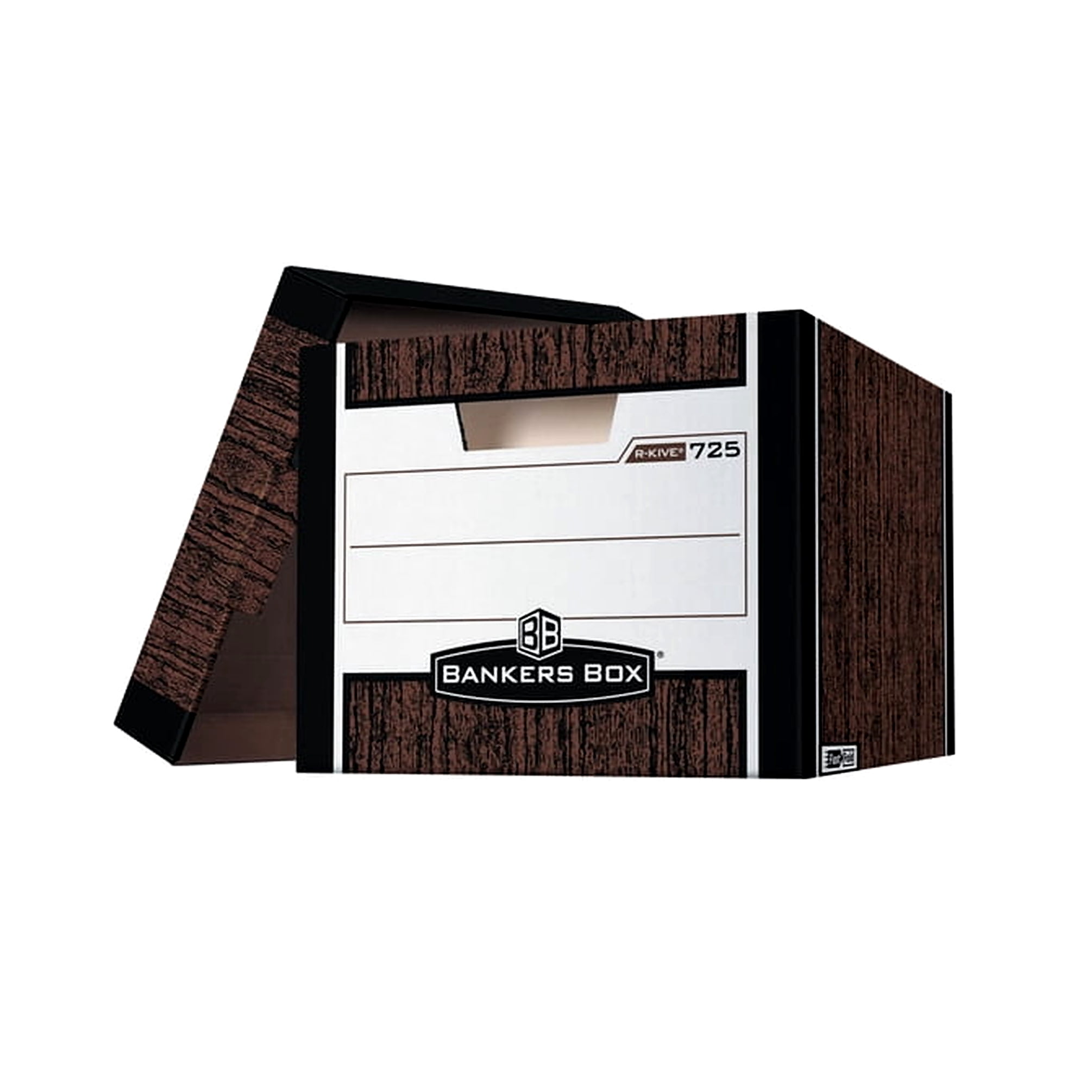 Bankers Box, FEL00725, Bankers Box R-Kive Storage Boxes, 12 / Carton, White,Blue - Image 4