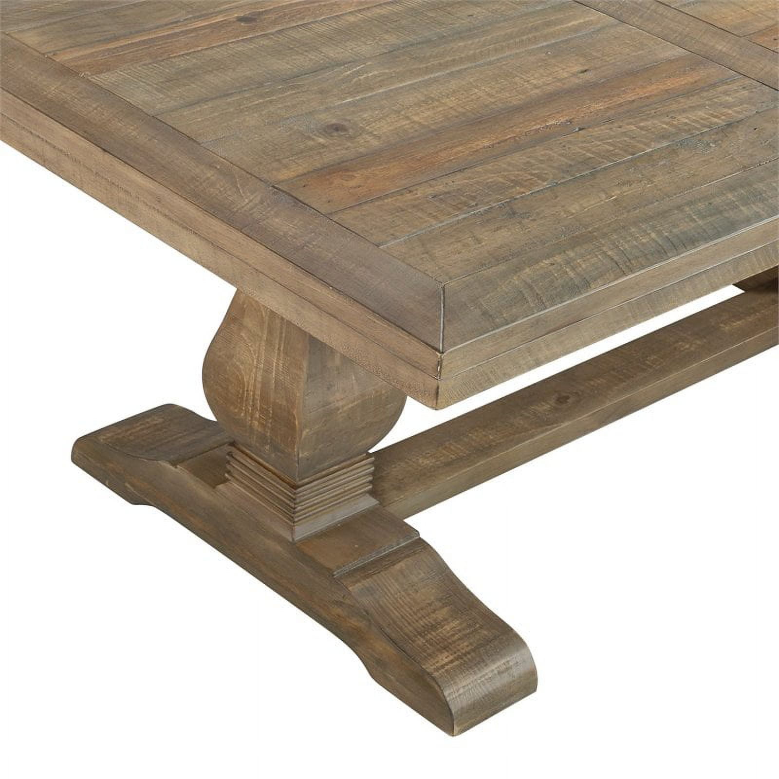 Martin Svensson Home Napa Pedestal Coffee Table, Reclaimed Natural - Image 6